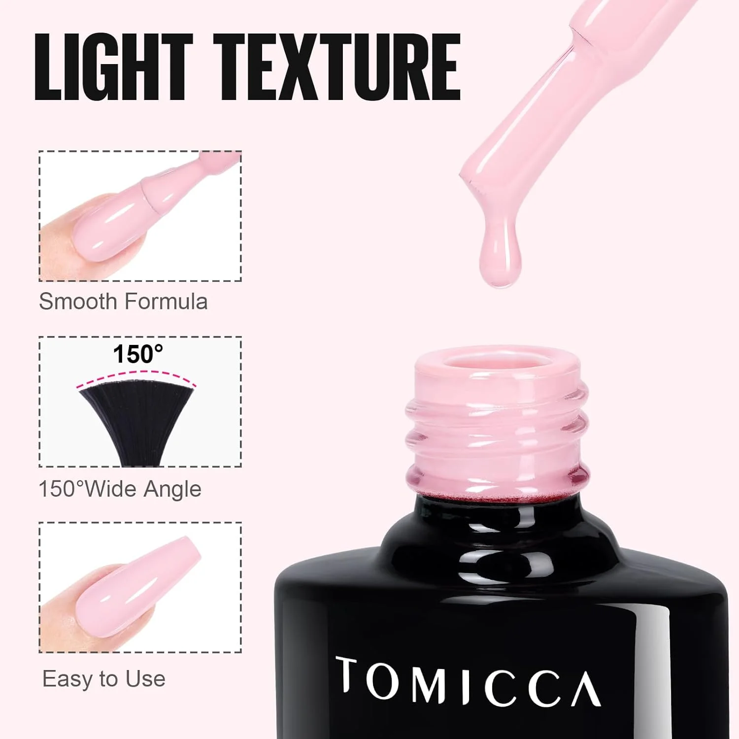 ست ژل لاک ناخن صورتی فرانسوی TOMICCA - ژل لاک ناخن صورتی کالباسی کلاسیک با ماندگاری طولانی، ژل لاک ناخن UV LED Soak Off برای زنان و دختران - ایجاد طرح های ناخن خیره کننده با استفاده آسان، 4 عدد * 8 میلی لیتر ست ژل لاک ناخن صورتی فرانسوی TOMICCA - ژل لاک ناخن صورتی کالباسی کلاسیک با ماندگاری طولانی، ژل لاک ناخن UV LED Soak Off برای زنان و دختران - ایجاد طرح های ناخن خیره کننده با استفاده آسان، 4 عدد * 8 میلی لیتر