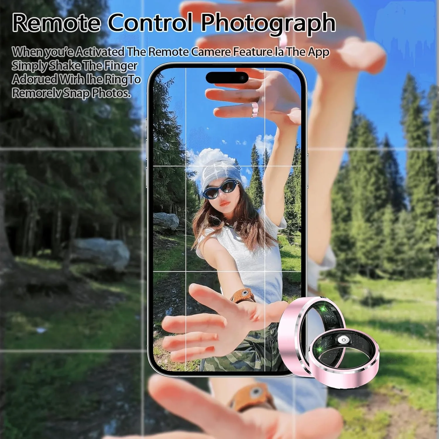 حلقه هوشمند برای زنان و مردان، ردیاب تناسب اندام ضد آب IP68 با ردیابی خواب، حلقه پایش ضربان قلب و فعالیت های سالم، شمارش گام ها برای iOS و Android حلقه هوشمند برای زنان و مردان، ردیاب تناسب اندام ضد آب IP68 با ردیابی خواب، حلقه پایش ضربان قلب و فعالیت های سالم، شمارش گام ها برای iOS و Android