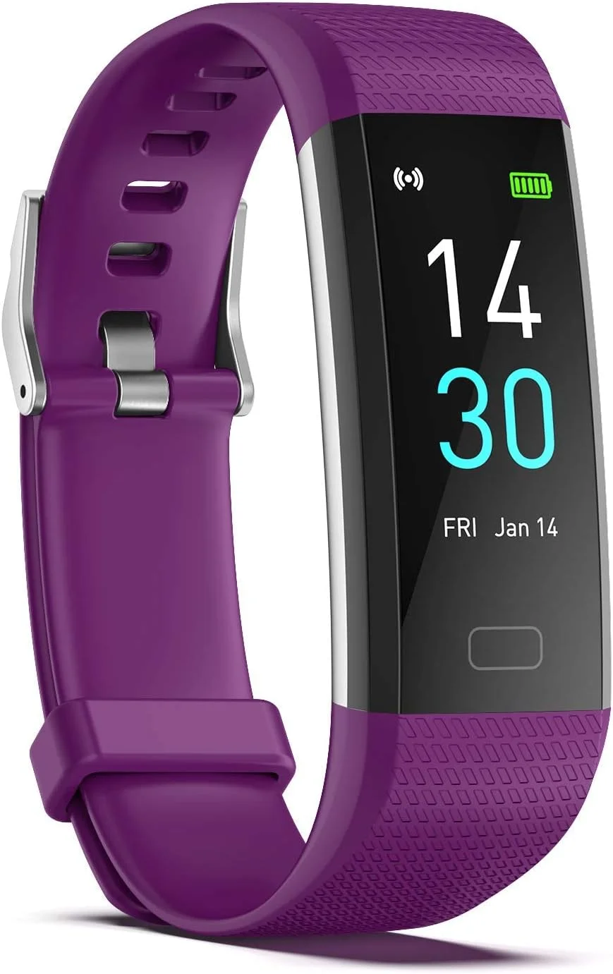 دستبند سلامتی یونییکینگ با قابلیت پایش ضربان قلب، خواب و سلامتی، مناسب برای آقایان و بانوان، دستبند ضدآب ارتقا یافته، گام شمار و کالری شمار - بنفش دستبند سلامتی یونییکینگ با قابلیت پایش ضربان قلب، خواب و سلامتی، مناسب برای آقایان و بانوان، دستبند ضدآب ارتقا یافته، گام شمار و کالری شمار - بنفش