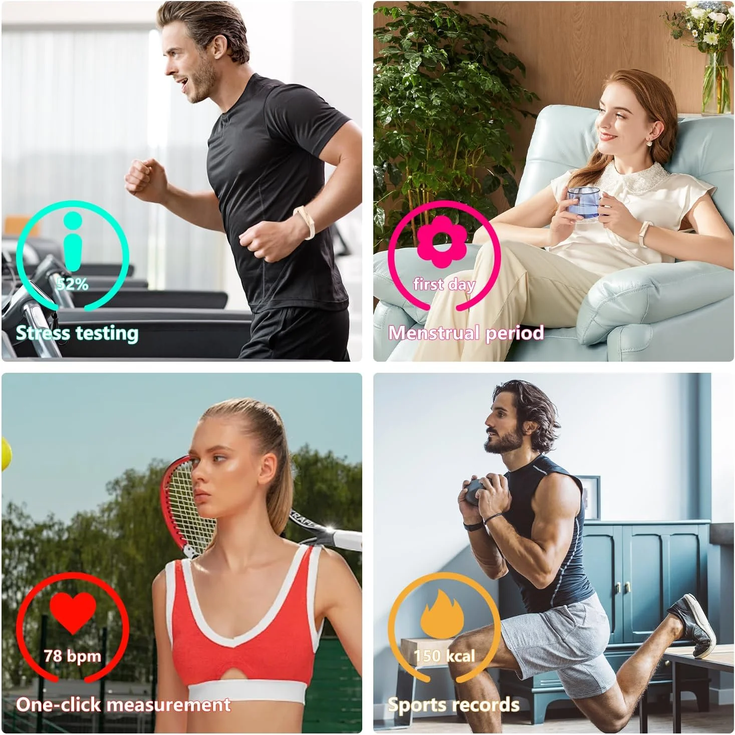 ساعت هوشمند تناسب اندام MiracDan، پوشیدنی برای سلامتی و تناسب اندام