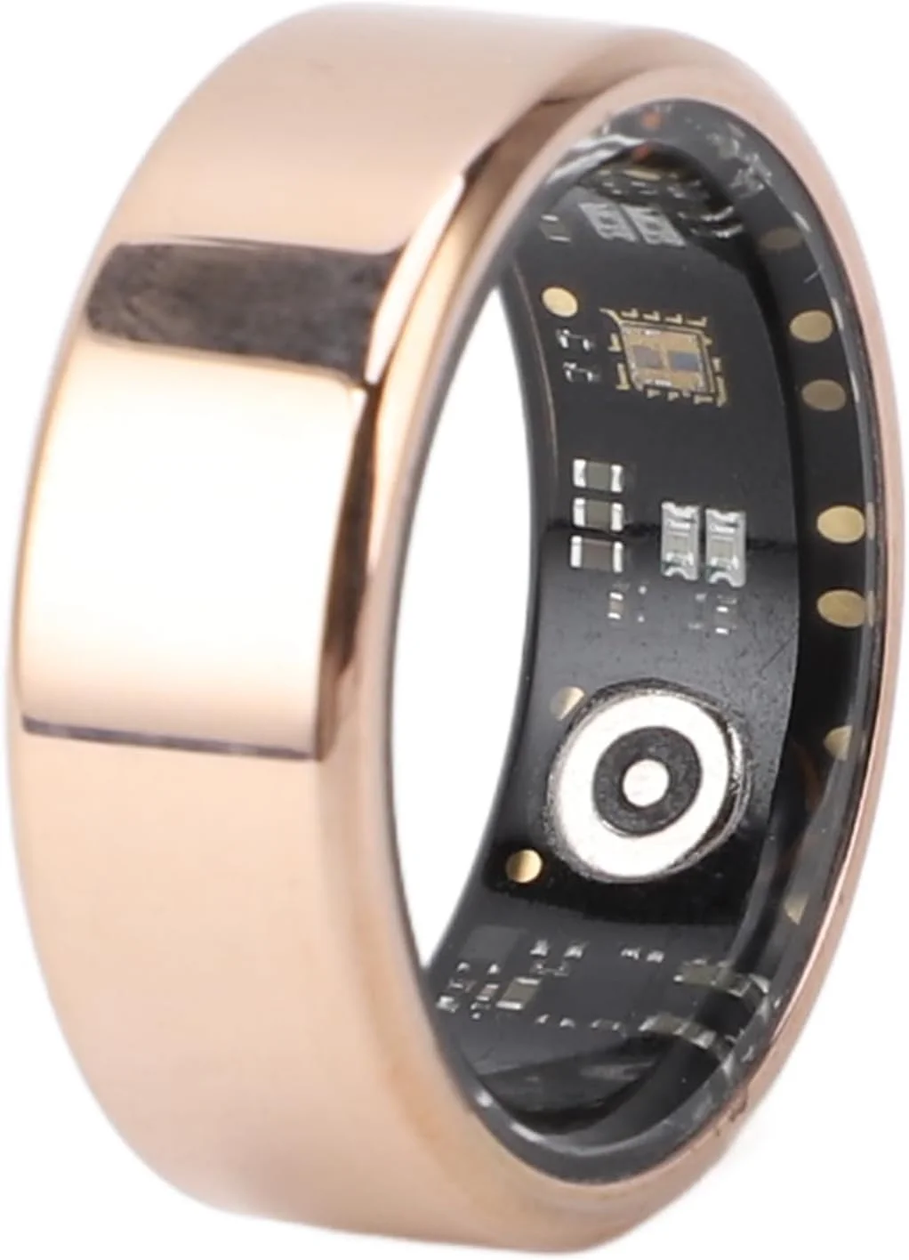 حلقه هوشمند ردیاب سلامتی، سایز 8، گام شمار، ضد آب، حلقه ردیابی خواب و تناسب اندام، حلقه تناسب اندام، مانیتور 24 ساعته با عمر باتری 5-7 روز (رزگلد)