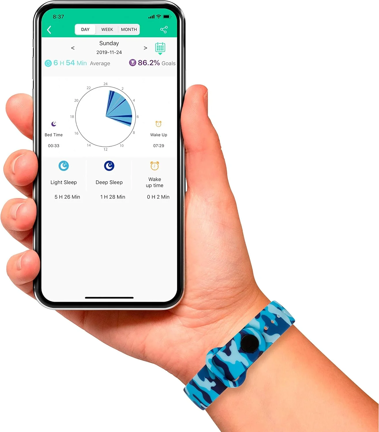 ردیاب فعالیت بدنی بچگانه تیکرز سری 1 با طرح استتار و بند سیلیکونی آبی مدل TKS01-0003، آبی، بند ردیاب فعالیت بدنی بچگانه تیکرز سری 1 با طرح استتار و بند سیلیکونی آبی مدل TKS01-0003، آبی، بند