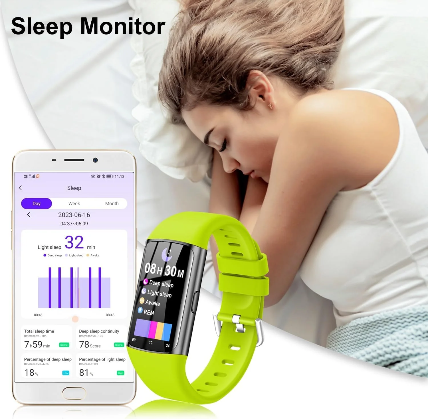 دستبند هوشمند ورزشی Tipmant با قابلیت پایش ضربان قلب و فشار خون، ضد آب IP68، گام شمار و مناسب برای زنان، سازگار با آیفون و اندروید دستبند هوشمند ورزشی Tipmant با قابلیت پایش ضربان قلب و فشار خون، ضد آب IP68، گام شمار و مناسب برای زنان، سازگار با آیفون و اندروید