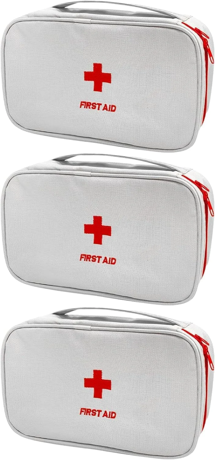 کیف کمک های اولیه خالی SYOSI، ست 3 عددی کیف کوچک نگهداری دارو، کیف لوازم پزشکی مسافرتی قابل حمل، کیف حمل قرص و دارو اضطراری، کیف مسافرتی قابل حمل برای ورزش های فضای باز، خانه، دفتر، کمپینگ