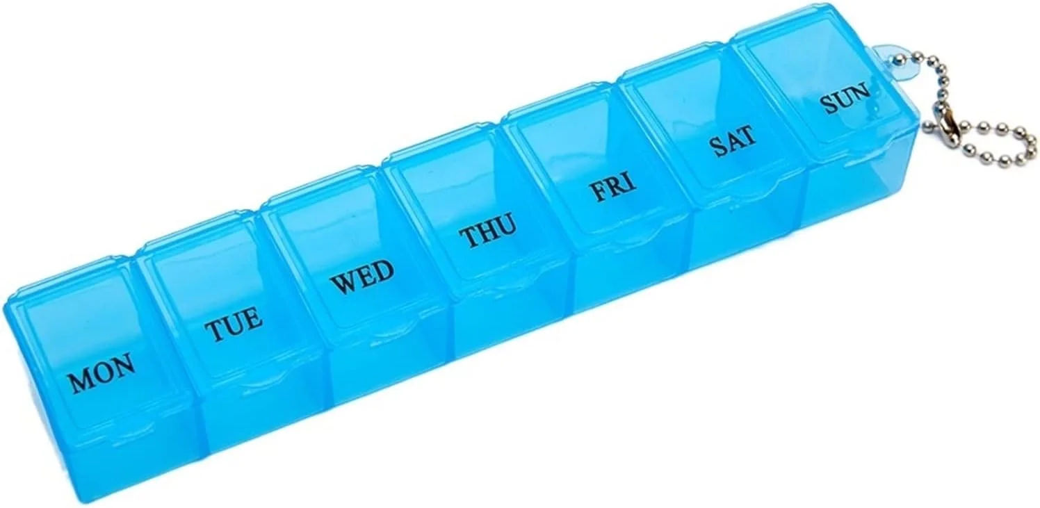 جعبه قرص هفتگی زتیون، جعبه پلاستیکی مربعی شکل برای نگهداری قرص و دارو، مناسب سفر (سایز: Hortel) جعبه قرص هفتگی زتیون، جعبه پلاستیکی مربعی شکل برای نگهداری قرص و دارو، مناسب سفر (سایز: Hortel)