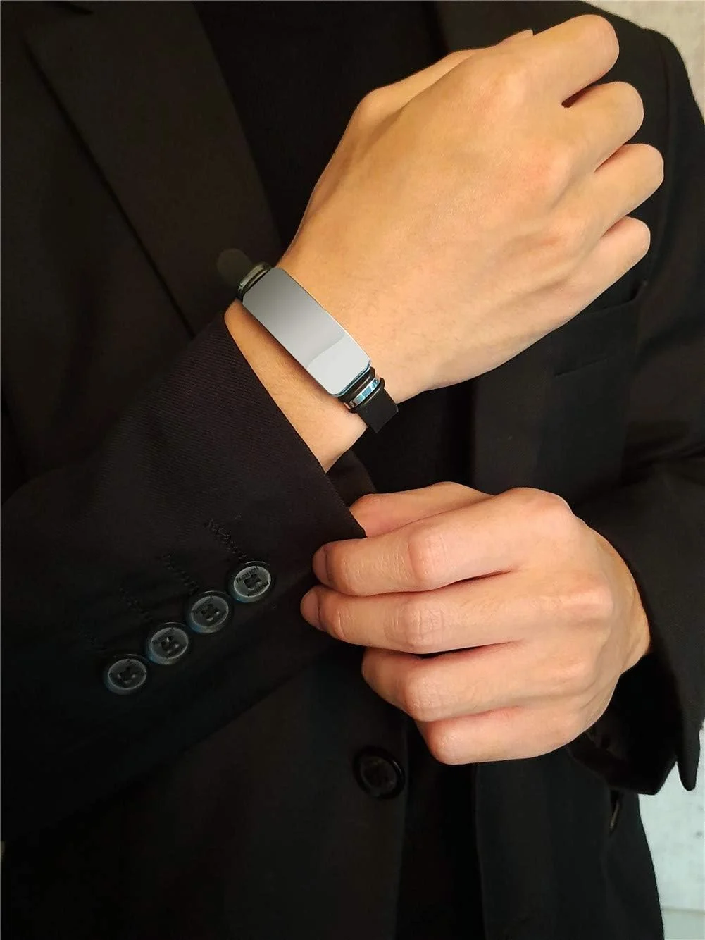 دستبند هشدار پزشکی ZKXXJ برای مردان و زنان با نارسایی آدرنال - دستبند سیلیکونی قابل تنظیم، دستبند شناسایی اضطراری Sos، جواهرات آگاهی از آلرژی هشدار سلامت ICE