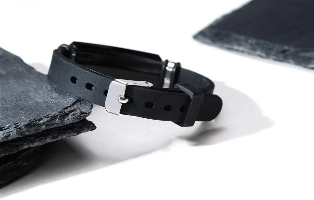 دستبند هشدار پزشکی ZKXXJ برای مردان و زنان با نارسایی آدرنال - دستبند سیلیکونی قابل تنظیم، دستبند شناسایی اضطراری Sos، جواهرات آگاهی از آلرژی هشدار سلامت ICE