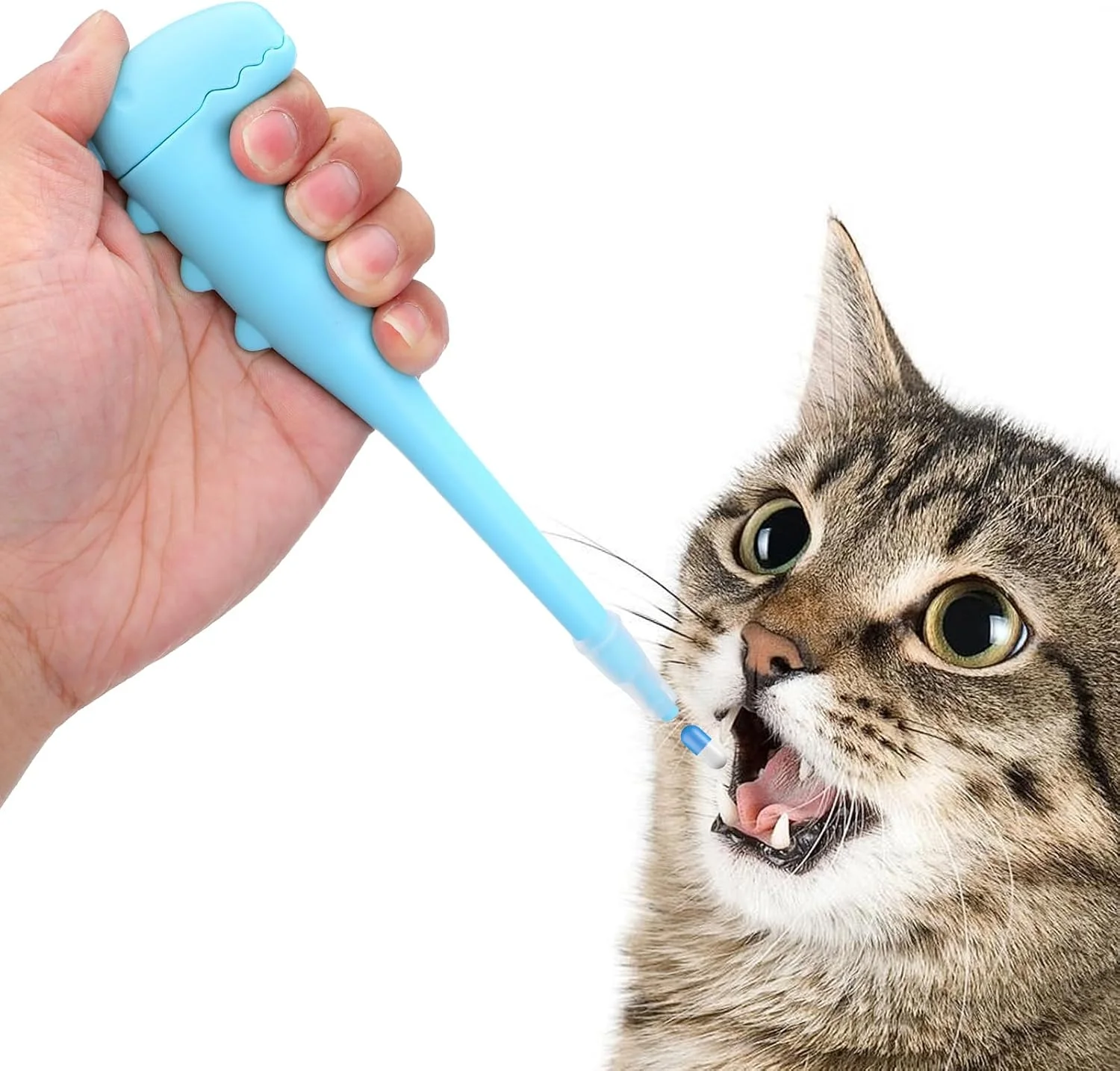 ابزار قرص خوران حیوانات خانگی برای گربه، ابزار پخش کننده آسان و ایمن قرص، ابزار تغذیه پزشکی حیوانات خانگی با 2 سری سیلیکونی نرم ممتاز برای گربه ها، توله سگ ها و حیوانات کوچک ابزار قرص خوران حیوانات خانگی برای گربه، ابزار پخش کننده آسان و ایمن قرص، ابزار تغذیه پزشکی حیوانات خانگی با 2 سری سیلیکونی نرم ممتاز برای گربه ها، توله سگ ها و حیوانات کوچک