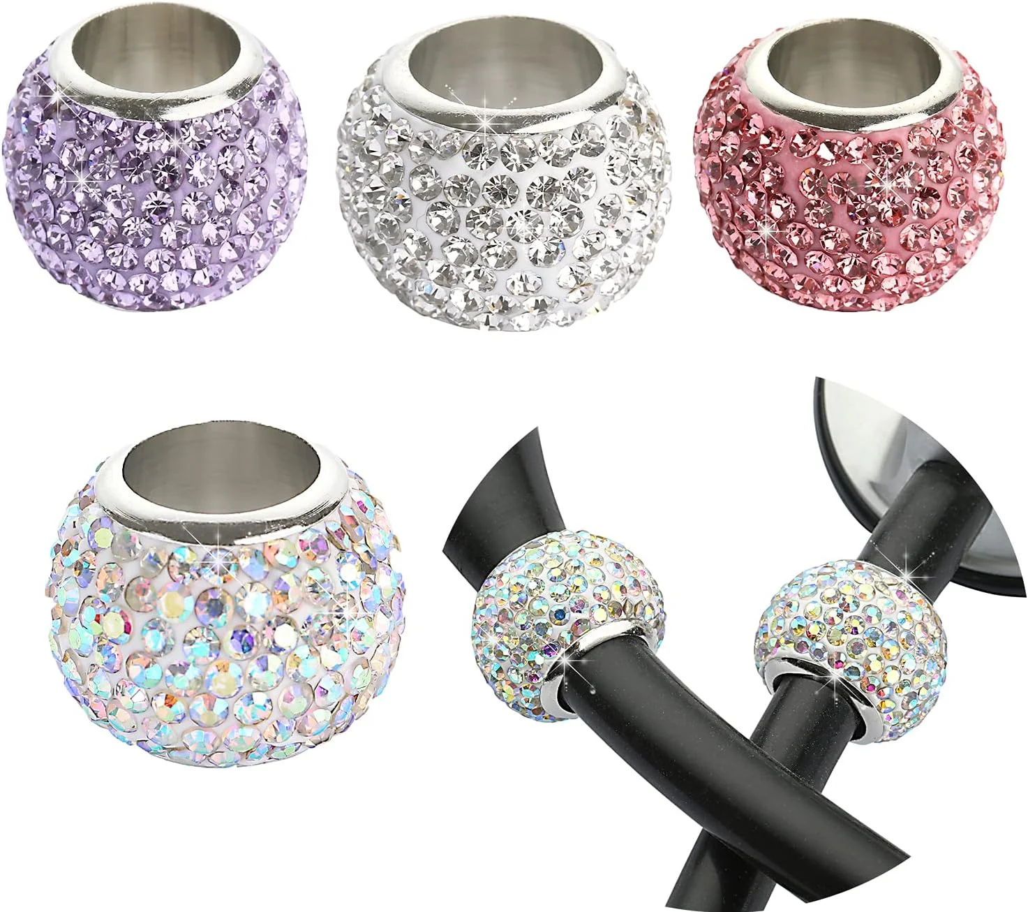 چهار عدد آویز گوشی پزشکی نگین دار WedFeir، پلاک شناسایی گرد برای گوشی پزشکی، مناسب پرستار، متخصص تنفسی و دامپزشک، کریستال بنفش چهار عدد آویز گوشی پزشکی نگین دار WedFeir، پلاک شناسایی گرد برای گوشی پزشکی، مناسب پرستار، متخصص تنفسی و دامپزشک، کریستال بنفش