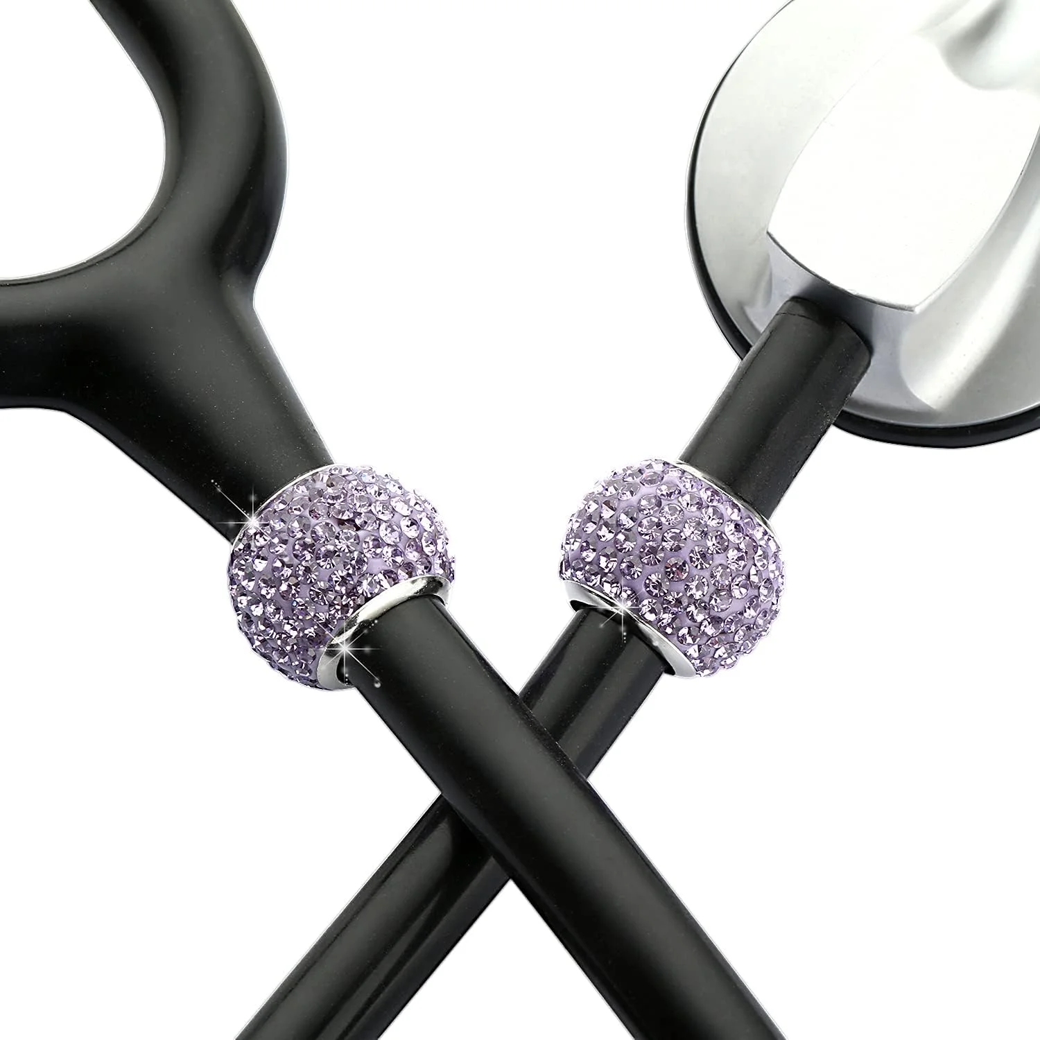 چهار عدد آویز گوشی پزشکی نگین دار WedFeir، پلاک شناسایی گرد برای گوشی پزشکی، مناسب پرستار، متخصص تنفسی و دامپزشک، کریستال بنفش چهار عدد آویز گوشی پزشکی نگین دار WedFeir، پلاک شناسایی گرد برای گوشی پزشکی، مناسب پرستار، متخصص تنفسی و دامپزشک، کریستال بنفش