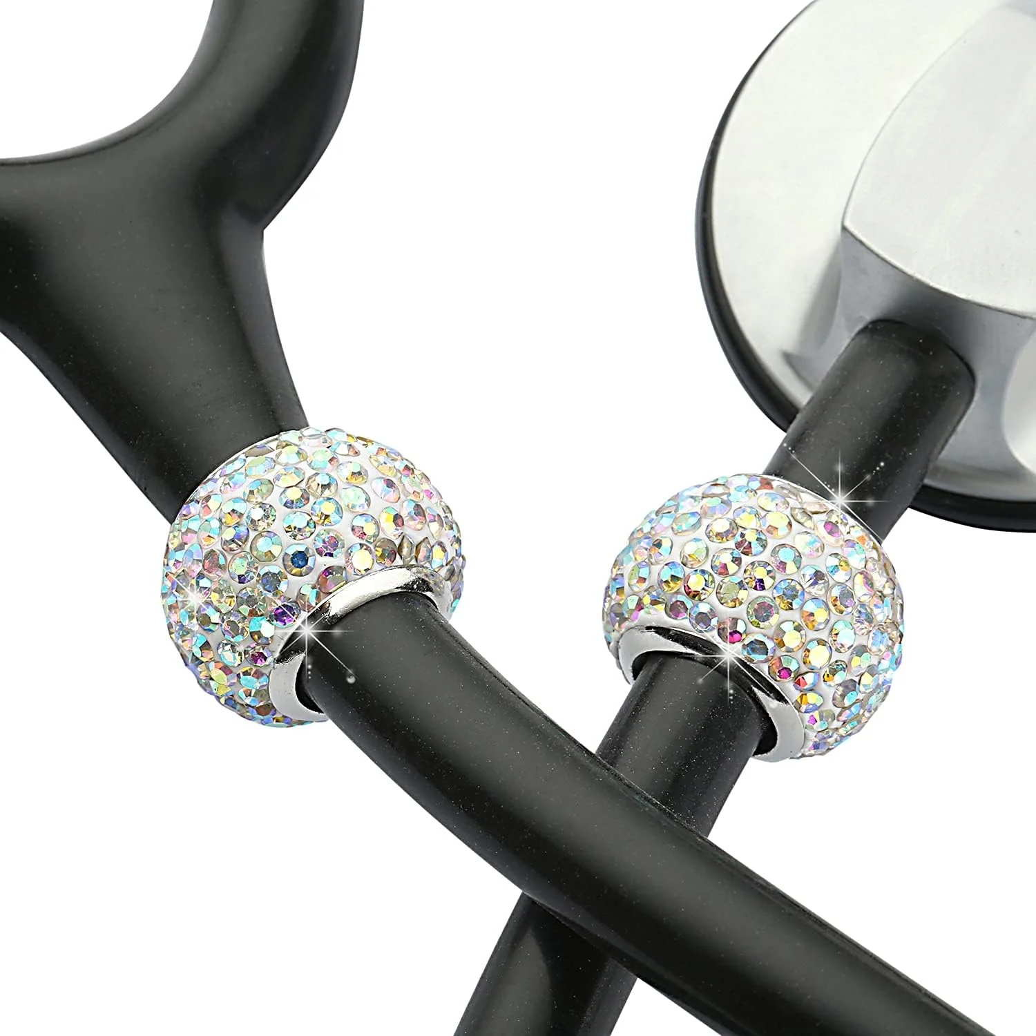 چهار عدد آویز گوشی پزشکی نگین دار WedFeir، پلاک شناسایی گرد برای گوشی پزشکی، مناسب پرستار، متخصص تنفسی و دامپزشک، کریستال بنفش چهار عدد آویز گوشی پزشکی نگین دار WedFeir، پلاک شناسایی گرد برای گوشی پزشکی، مناسب پرستار، متخصص تنفسی و دامپزشک، کریستال بنفش