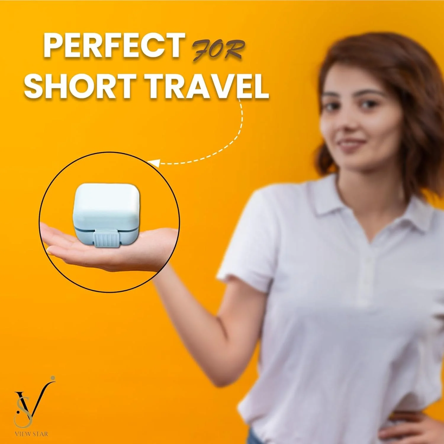 جعبه قرص ویوستار، جعبه قرص جیبی، جعبه قرص مسافرتی، جعبه قرص 5 محفظه ای کوچک برای دارو