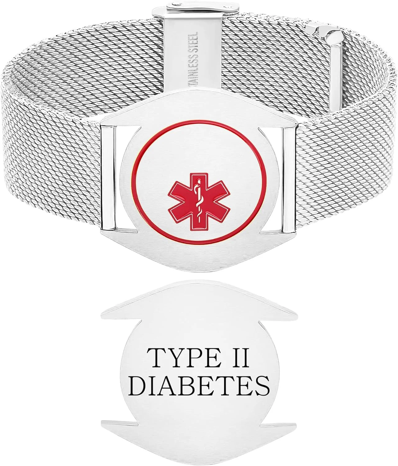 دستبند شناسایی پزشکی شخصی | بند ساعت استیل ضد زنگ هشدار اضطراری | جواهرات حکاکی شده سفارشی | مناسب و راحت بدون ایجاد حساسیت | مناسب برای ورزش YA6080 دستبند شناسایی پزشکی شخصی | بند ساعت استیل ضد زنگ هشدار اضطراری | جواهرات حکاکی شده سفارشی | مناسب و راحت بدون ایجاد حساسیت | مناسب برای ورزش YA6080