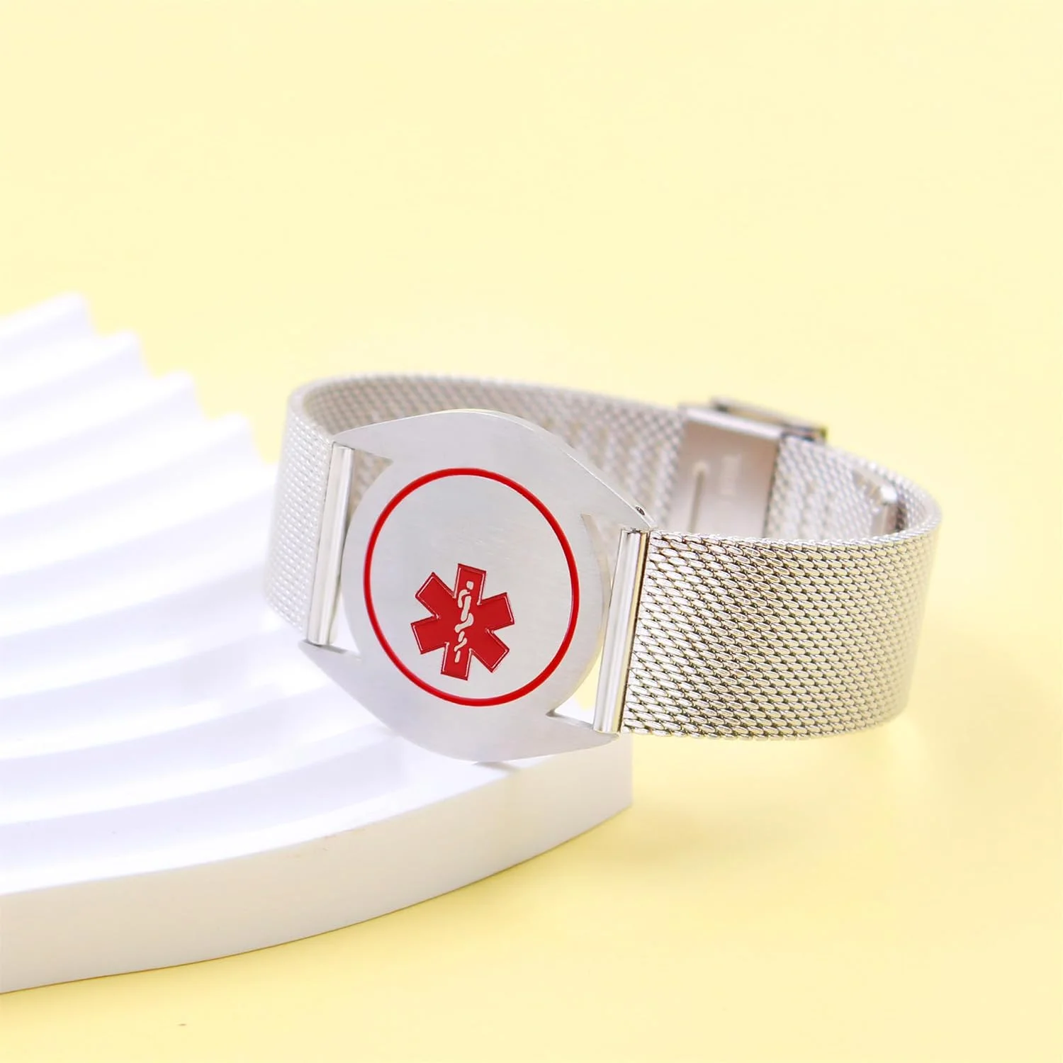 دستبند شناسایی پزشکی شخصی | بند ساعت استیل ضد زنگ هشدار اضطراری | جواهرات حکاکی شده سفارشی | مناسب و راحت بدون ایجاد حساسیت | مناسب برای ورزش YA6080 دستبند شناسایی پزشکی شخصی | بند ساعت استیل ضد زنگ هشدار اضطراری | جواهرات حکاکی شده سفارشی | مناسب و راحت بدون ایجاد حساسیت | مناسب برای ورزش YA6080