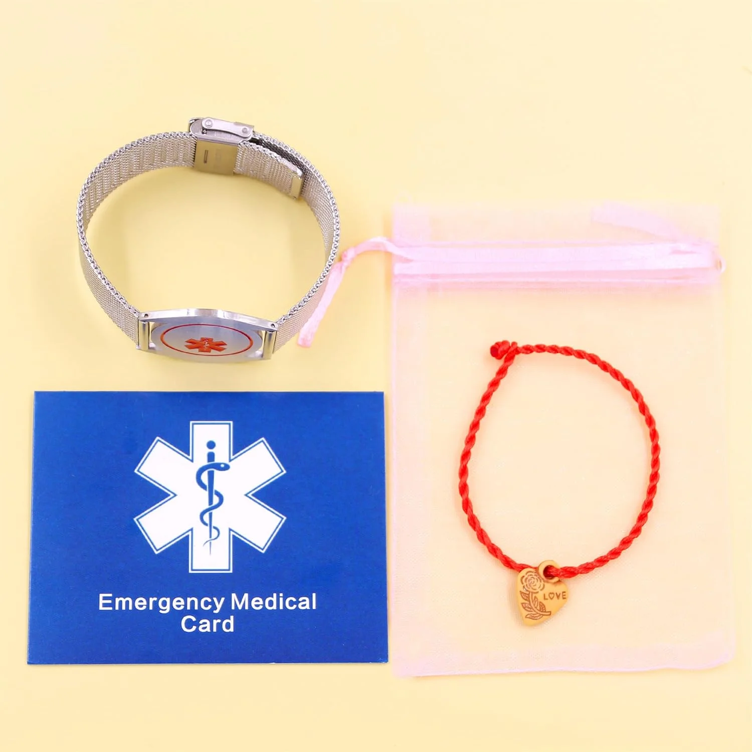 دستبند شناسایی پزشکی شخصی | بند ساعت استیل ضد زنگ هشدار اضطراری | جواهرات حکاکی شده سفارشی | مناسب و راحت بدون ایجاد حساسیت | مناسب برای ورزش YA6080 دستبند شناسایی پزشکی شخصی | بند ساعت استیل ضد زنگ هشدار اضطراری | جواهرات حکاکی شده سفارشی | مناسب و راحت بدون ایجاد حساسیت | مناسب برای ورزش YA6080