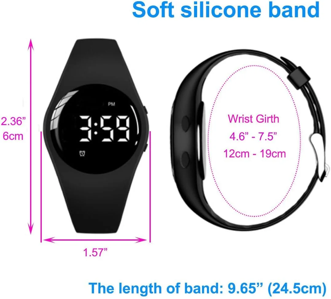 ساعت زنگ دار لرزشی ای-ویبرا، مچی ضد آب با قابلیت شارژ و تایمر و 15 زنگ هشدار روزانه (مشکی) ساعت زنگ دار لرزشی ای-ویبرا، مچی ضد آب با قابلیت شارژ و تایمر و 15 زنگ هشدار روزانه (مشکی)