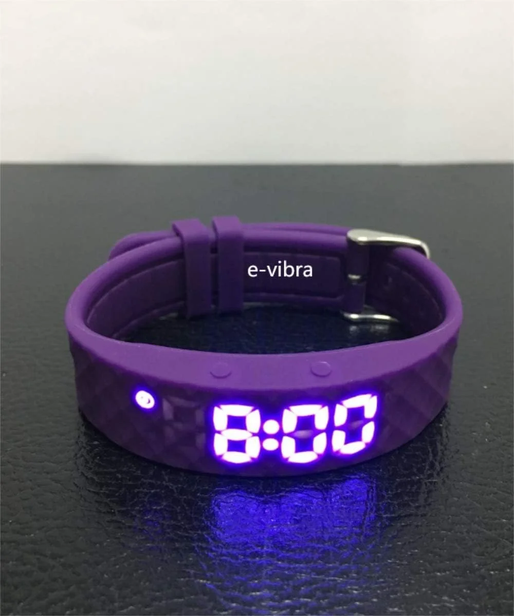 ساعت یادآوری - ساعت ویبره دار شارژی و بی صدا - ساعت یادآوری پزشکی - با تایمر و 15 آلارم روزانه (بنفش) ساعت یادآوری - ساعت ویبره دار شارژی و بی صدا - ساعت یادآوری پزشکی - با تایمر و 15 آلارم روزانه (بنفش)