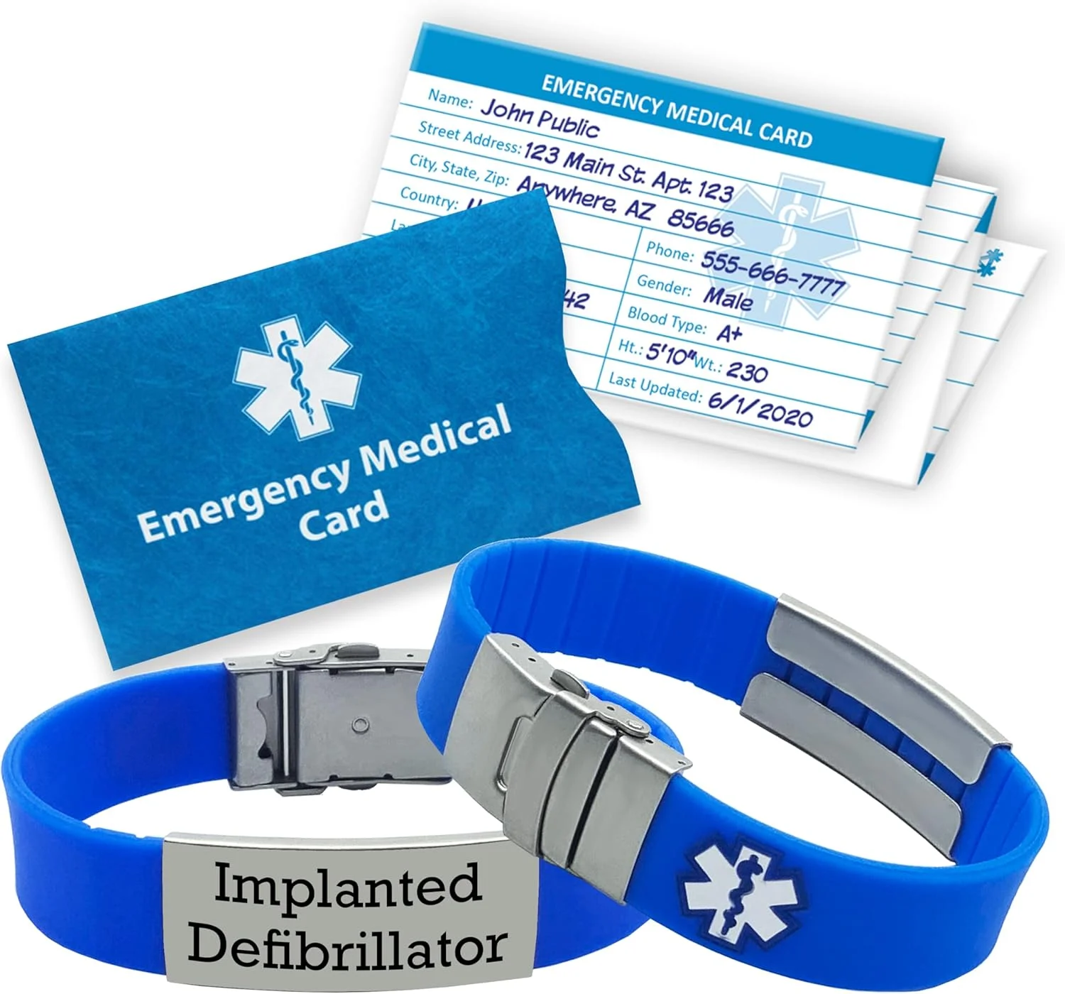 دستبند هشدار پزشکی دفیبریلاتور کاشتنی برای آقایان و بانوان دستبند هشدار پزشکی دفیبریلاتور کاشتنی برای آقایان و بانوان