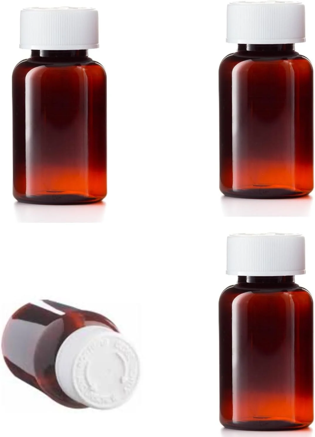 ظرف قرص پزشکی پلاستیکی 50 میلی لیتری - بسته 2 عددی بطری کوچک دارو با درب قفل کودک ظرف قرص پزشکی پلاستیکی 50 میلی لیتری - بسته 2 عددی بطری کوچک دارو با درب قفل کودک