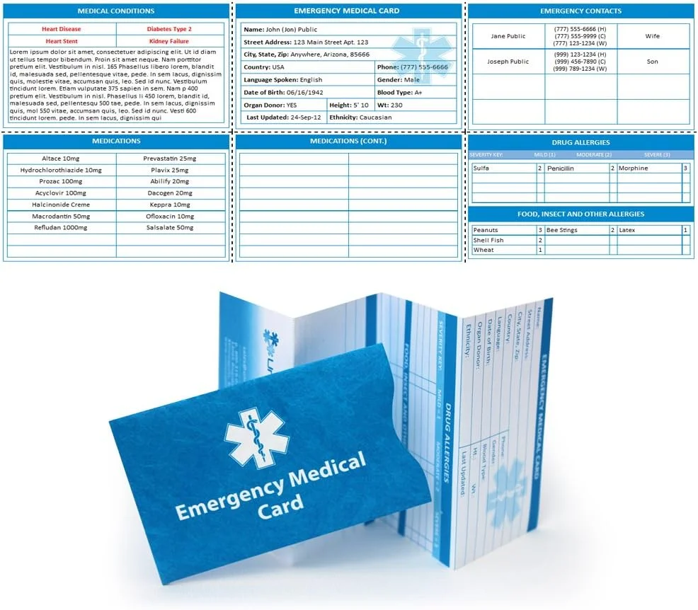 دستبند شناسایی هشدار پزشکی اسپرت/باریک برگشت پذیر برای مردان و زنان - مناسب برای پمپ انسولین