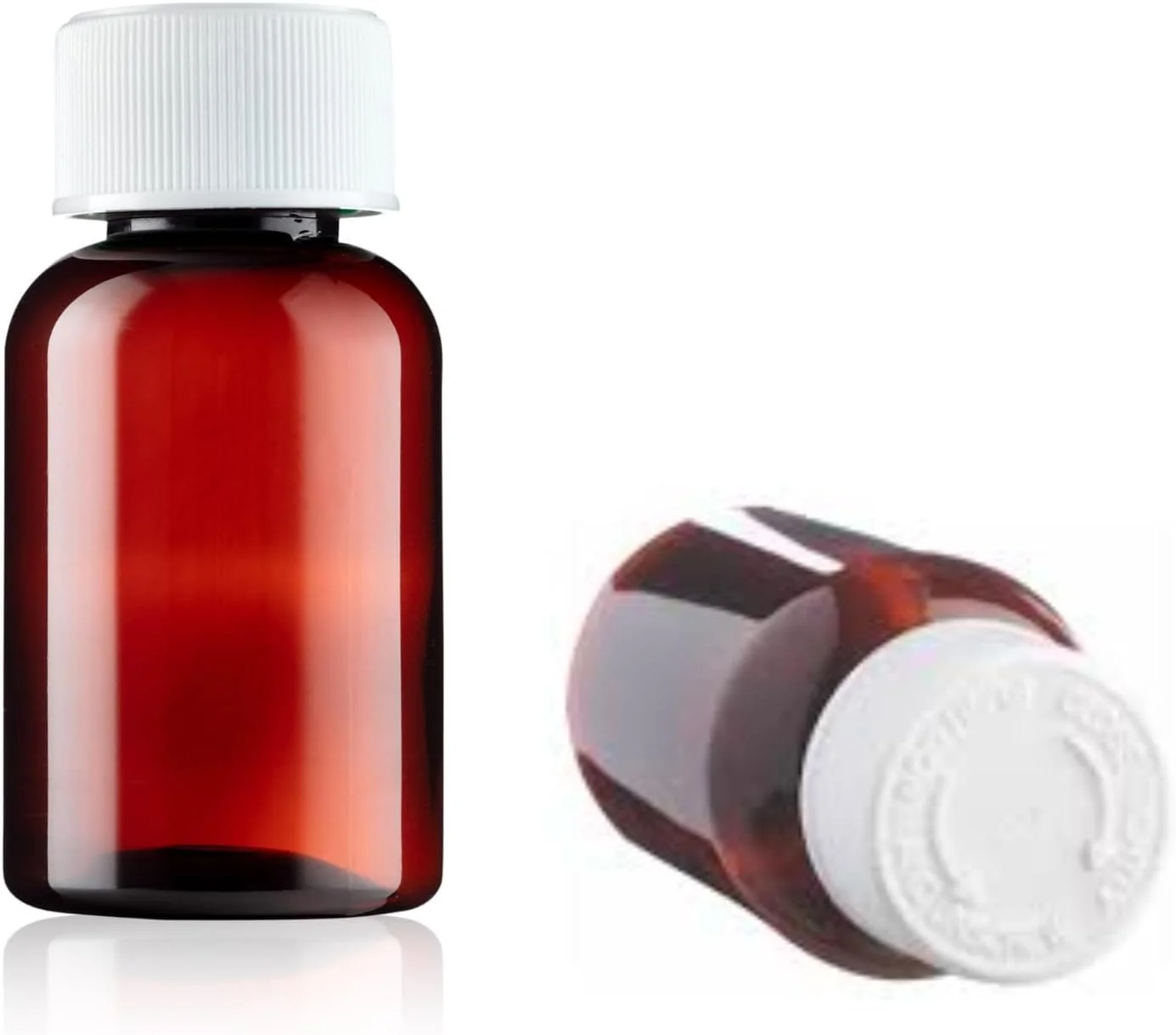 ظرف قرص پزشکی پلاستیکی 50 میلی لیتری - بسته 2 عددی بطری کوچک دارو با درب قفل کودک ظرف قرص پزشکی پلاستیکی 50 میلی لیتری - بسته 2 عددی بطری کوچک دارو با درب قفل کودک