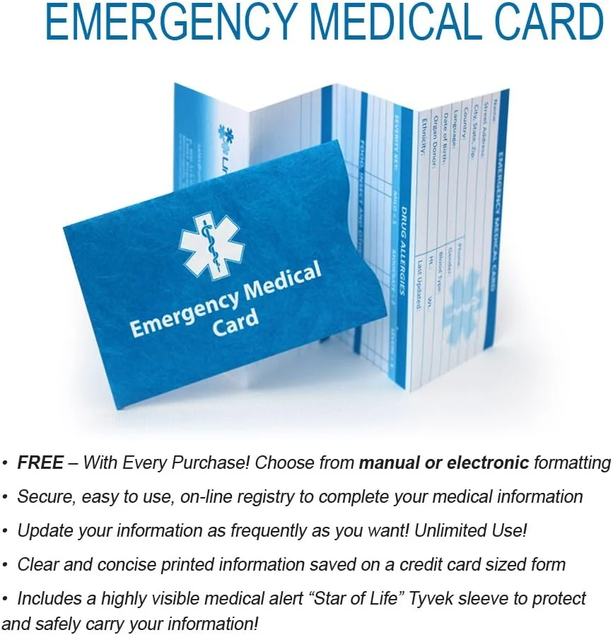 دستبند شناسایی هشدار پزشکی اسپرت/باریک برگشت پذیر برای مردان و زنان - مناسب برای پمپ انسولین