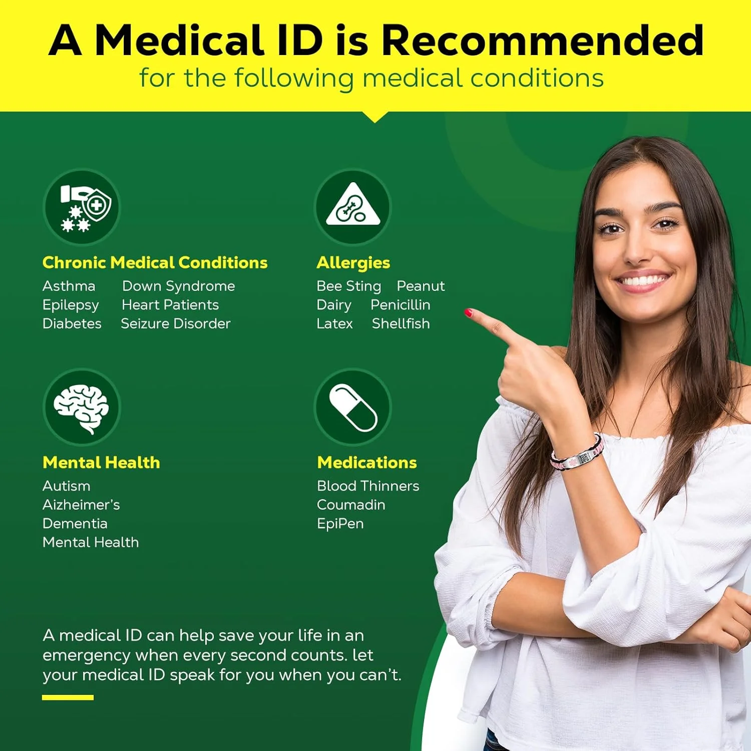 دستبندهای پزشکی Theluckytag برای آقایان و بانوان با کد QR، دستبندهای هشدار پزشکی ورزشی - مچ بند سیلیکونی ضد آب - فضای بیشتر برای اطلاعات اضطراری سفارشی دستبندهای پزشکی Theluckytag برای آقایان و بانوان با کد QR، دستبندهای هشدار پزشکی ورزشی - مچ بند سیلیکونی ضد آب - فضای بیشتر برای اطلاعات اضطراری سفارشی