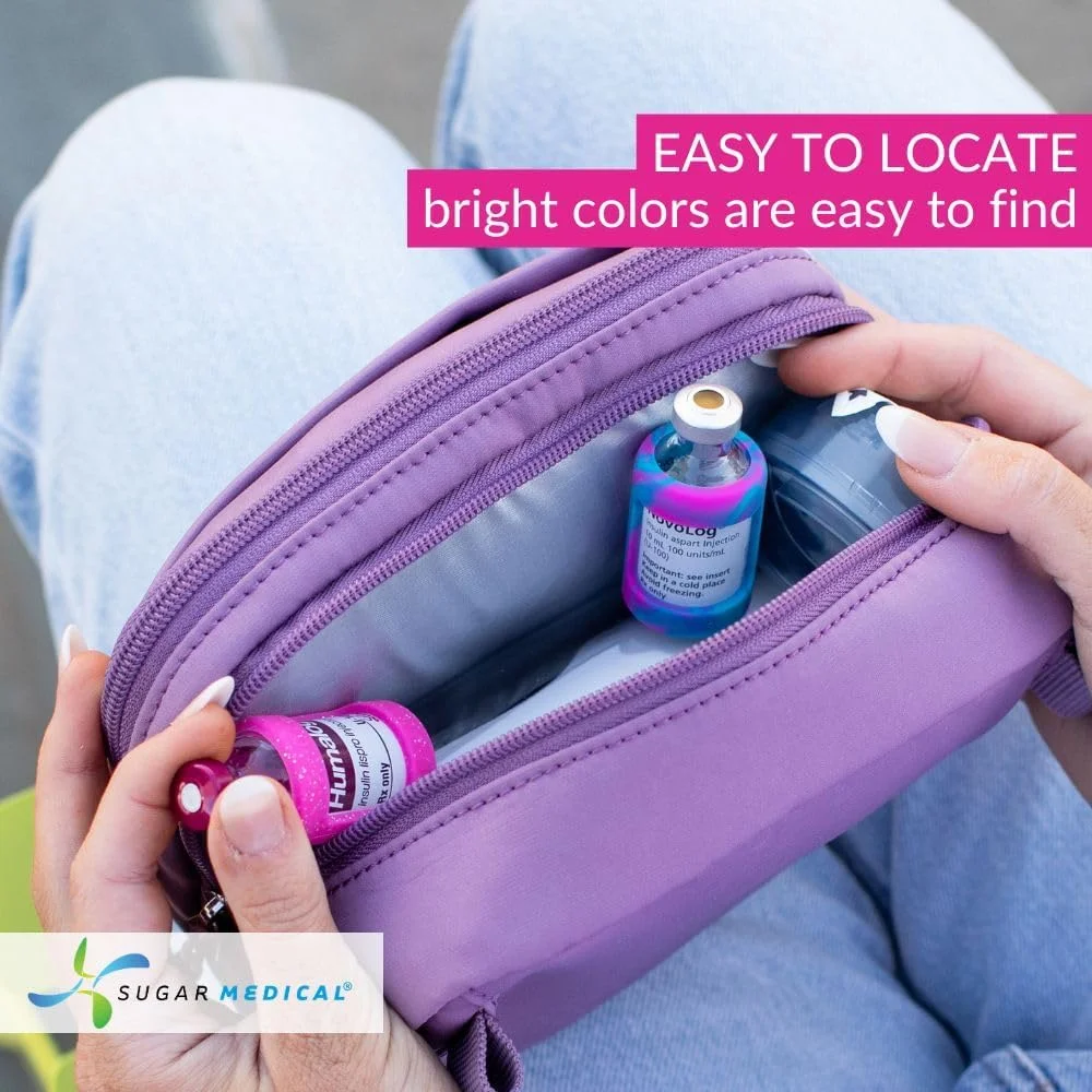 محافظ سیلیکونی ویال انسولین شوگر مدیکال. روکش سیلیکونی برای محافظت از ویال انسولین شما در برابر شکستن. مناسب برای ویال های 10 میلی لیتری انسولین (صورتی اکلیلی) محافظ سیلیکونی ویال انسولین شوگر مدیکال. روکش سیلیکونی برای محافظت از ویال انسولین شما در برابر شکستن. مناسب برای ویال های 10 میلی لیتری انسولین (صورتی اکلیلی)