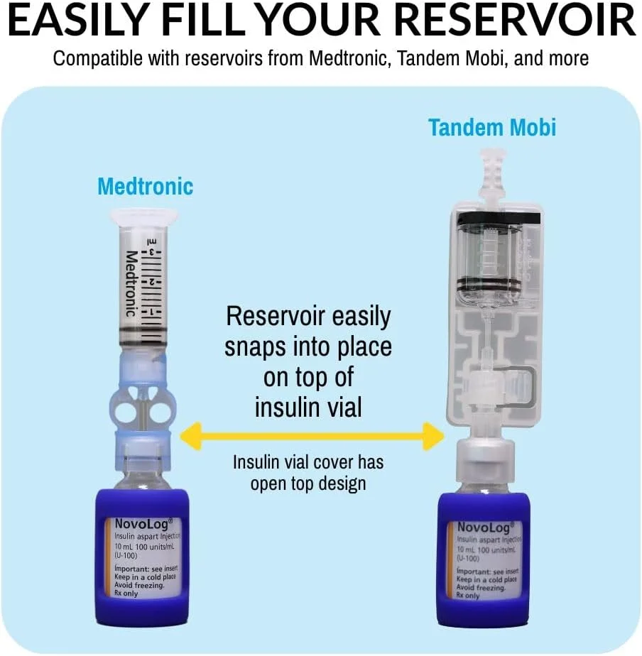 محافظ ویال انسولین پزشکی شوگر. پوشش سیلیکونی برای محافظت از ویال انسولین شما در برابر شکستن. مناسب برای برندهای انسولین 10 میلی لیتری. (آبی-1) محافظ ویال انسولین پزشکی شوگر. پوشش سیلیکونی برای محافظت از ویال انسولین شما در برابر شکستن. مناسب برای برندهای انسولین 10 میلی لیتری. (آبی-1)