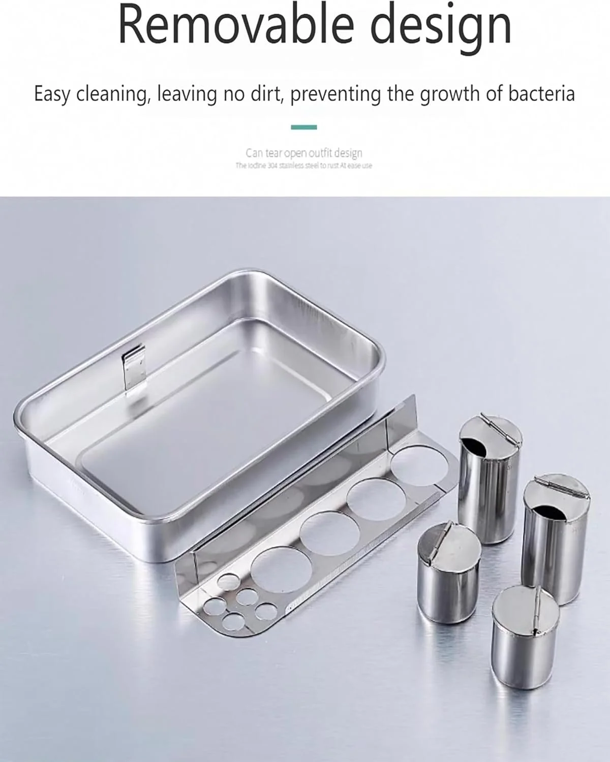 سینی ابزار پزشکی استیل ضد زنگ برای قرص، ابزار، تعویض پانسمان، مناسب برای کلینیک ها و بیمارستان ها سینی ابزار پزشکی استیل ضد زنگ برای قرص، ابزار، تعویض پانسمان، مناسب برای کلینیک ها و بیمارستان ها