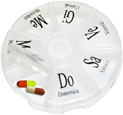 جعبه قرص هفتگی ستابلو، 7 محفظه، 7 روز، پایه نگهدارنده، سازمان دهنده قرص