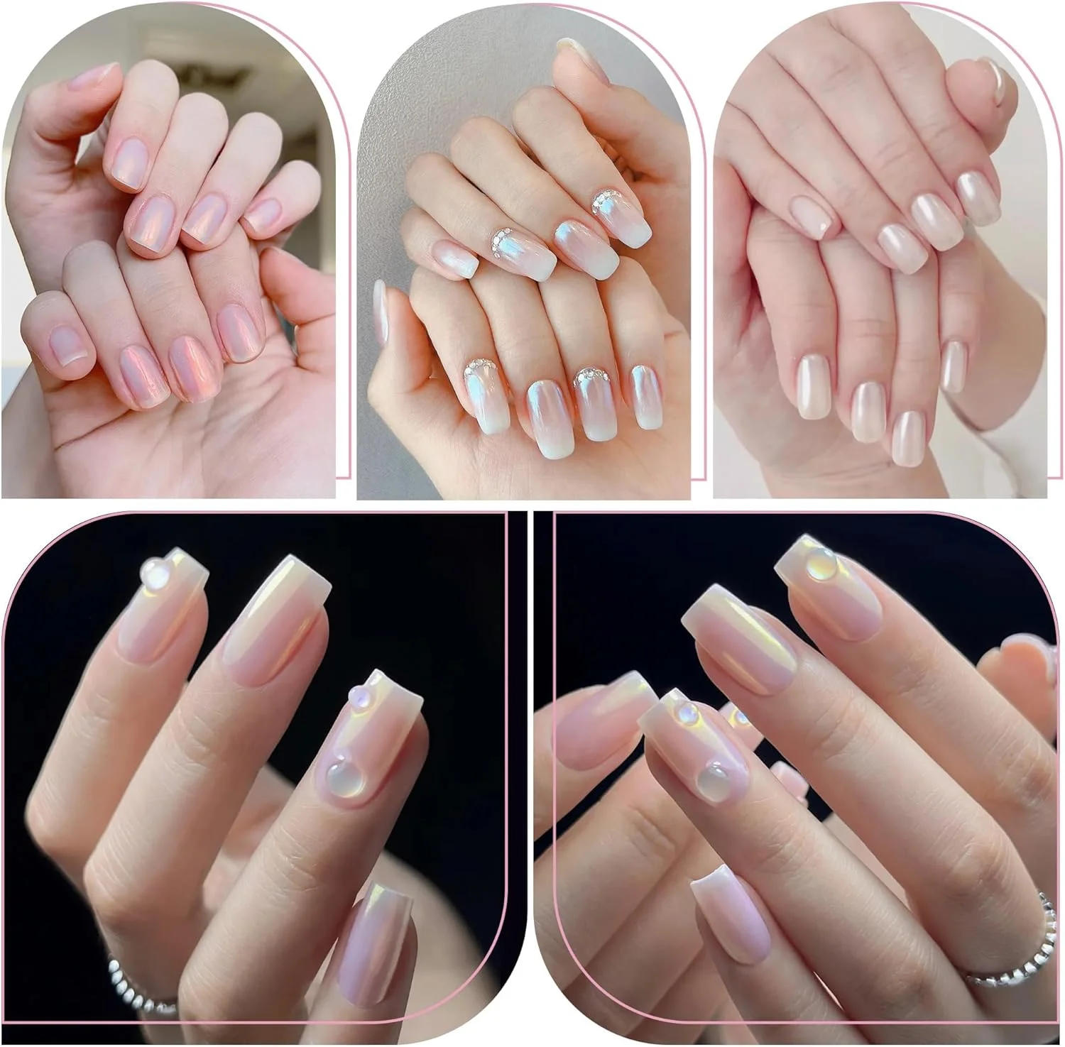 یلا جوی، ست پودر کروم ناخن، ۸ شیشه، سفید جادویی مرواریدی، جلوه آینه ای، نقره ای متالیک هولوگرافیک، پودر دیپ ناخن، تزئینات رنگین کمانی، رنگدانه پری دریایی آرورا یلا جوی، ست پودر کروم ناخن، ۸ شیشه، سفید جادویی مرواریدی، جلوه آینه ای، نقره ای متالیک هولوگرافیک، پودر دیپ ناخن، تزئینات رنگین کمانی، رنگدانه پری دریایی آرورا