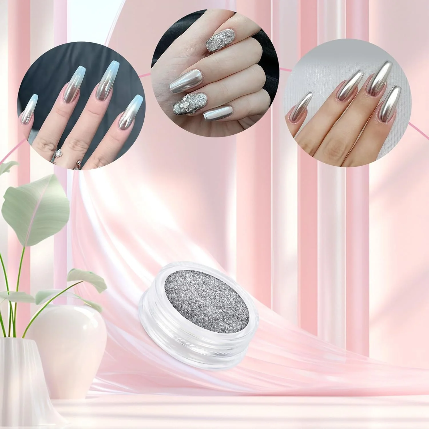 یلا جوی، ست پودر کروم ناخن، ۸ شیشه، سفید جادویی مرواریدی، جلوه آینه ای، نقره ای متالیک هولوگرافیک، پودر دیپ ناخن، تزئینات رنگین کمانی، رنگدانه پری دریایی آرورا یلا جوی، ست پودر کروم ناخن، ۸ شیشه، سفید جادویی مرواریدی، جلوه آینه ای، نقره ای متالیک هولوگرافیک، پودر دیپ ناخن، تزئینات رنگین کمانی، رنگدانه پری دریایی آرورا