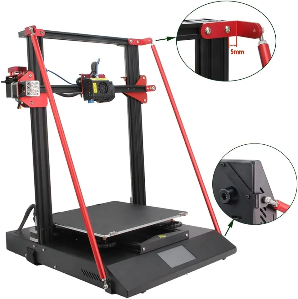 مجموعه میله های نگهدارنده ارتقا یافته Befenybay برای پرینتر سه بعدی Creality CR-10S PRO و CR-10S PRO V2 (616mm)