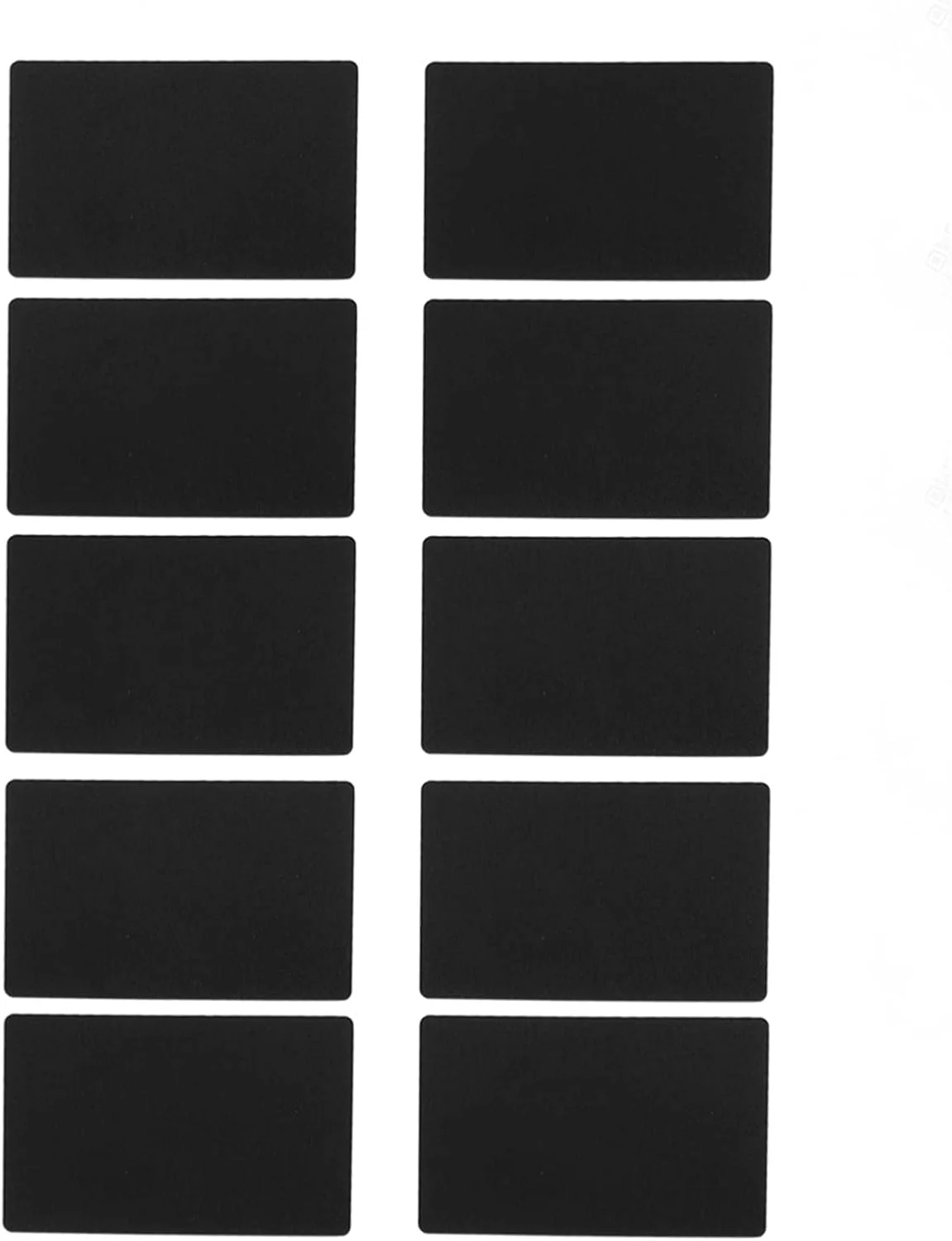 50 عدد کارت ویزیت حکاکی شده، کارت ویزیت آلومینیومی، کارت ویزیت برای شرکت، فنجان و نعلبکی (مشکی)