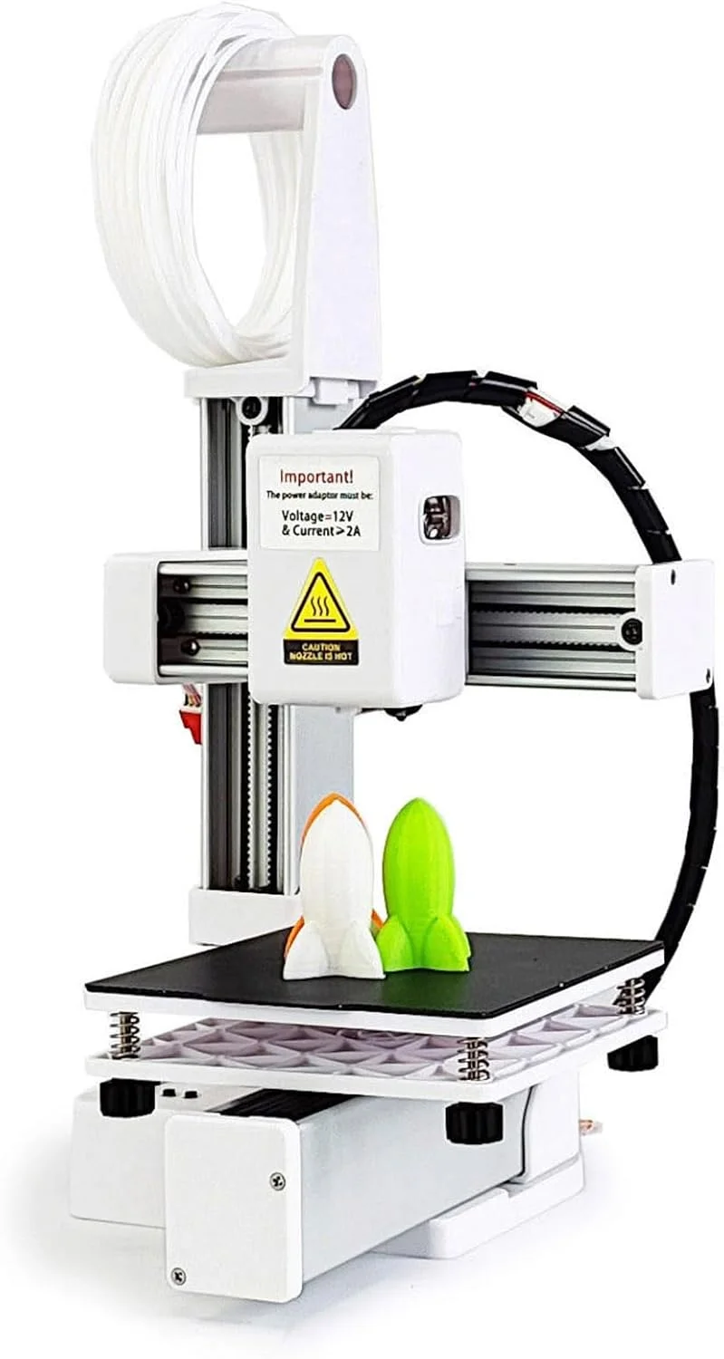 پرینتر سه بعدی کوچک، پرینترهای DIY با دقت بالا، پرینتر سه بعدی تقسیم فرکانس 4 X 4 X 4 اینچی، برای آموزش (دوشاخه GB)