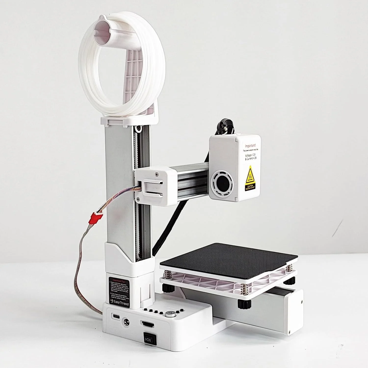 پرینتر سه بعدی سطح ورودی، دستگاه پرینتر سه بعدی با دقت بالا و مالتی پلکسینگ تقسیم فرکانس، پرینترهای خانگی با نرم افزار برش خودکار، اندازه چاپ 4x4x4 اینچ، برای اسباب بازی، مدل (مشکی)