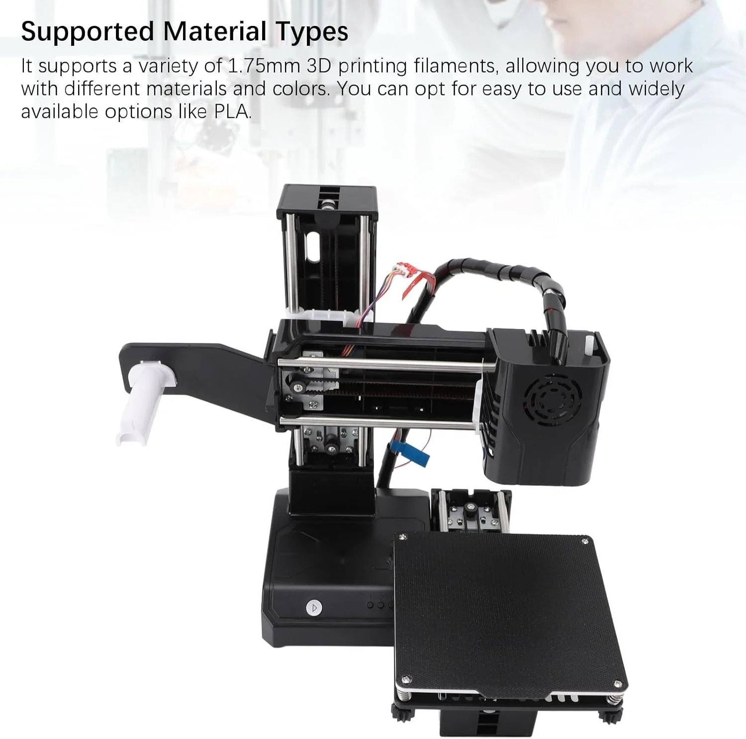 پرینتر سه بعدی Elprico با یک کلیک، دستگاه چاپ رومیزی با ابعاد چاپ 100x100x100 میلی متر، صفحه جداشدنی، یک دکمه، سبک وزن، قابل حمل و ایده آل برای دانشجویان و علاقه مندان (دوشاخه UK) پرینتر سه بعدی Elprico با یک کلیک، دستگاه چاپ رومیزی با ابعاد چاپ 100x100x100 میلی متر، صفحه جداشدنی، یک دکمه، سبک وزن، قابل حمل و ایده آل برای دانشجویان و علاقه مندان (دوشاخه UK)