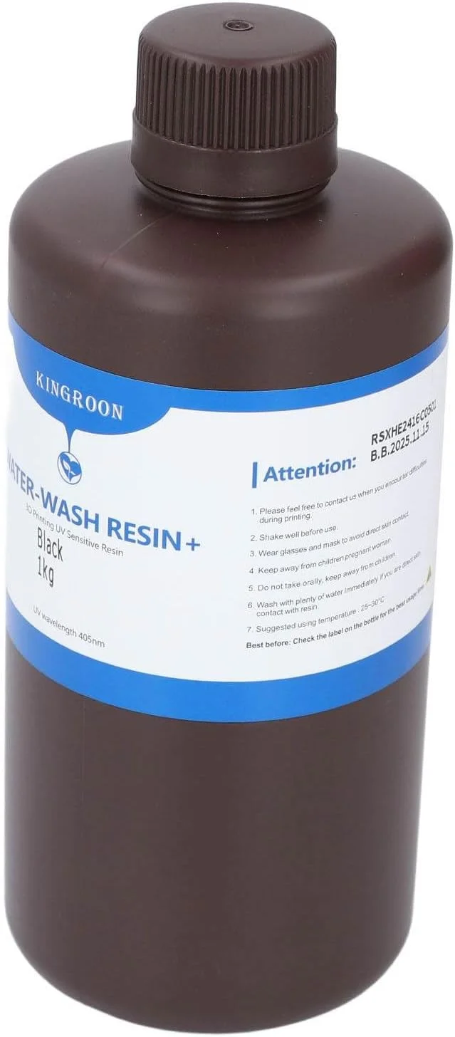 رزین پرینتر سه بعدی Domary، فتوپلیمر قابل ریخته گری، سخت شونده با UV، مشکی 1000 گرم، مناسب برای ساخت جواهرات