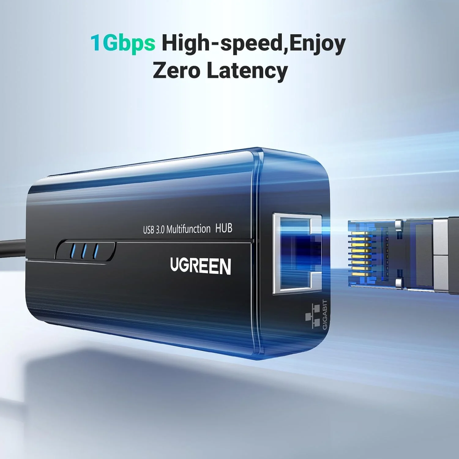 هاب USB 3.0 UGREEN با آداپتور اترنت و 3 پورت USB 3.0، مبدل شبکه گیگابیتی اترنت RJ45 Lan سازگار با MacBook Pro/Air، iMac Pro، Surface، Chromebook، کنسول Switch هاب USB 3.0 UGREEN با آداپتور اترنت و 3 پورت USB 3.0، مبدل شبکه گیگابیتی اترنت RJ45 Lan سازگار با MacBook Pro/Air، iMac Pro، Surface، Chromebook، کنسول Switch