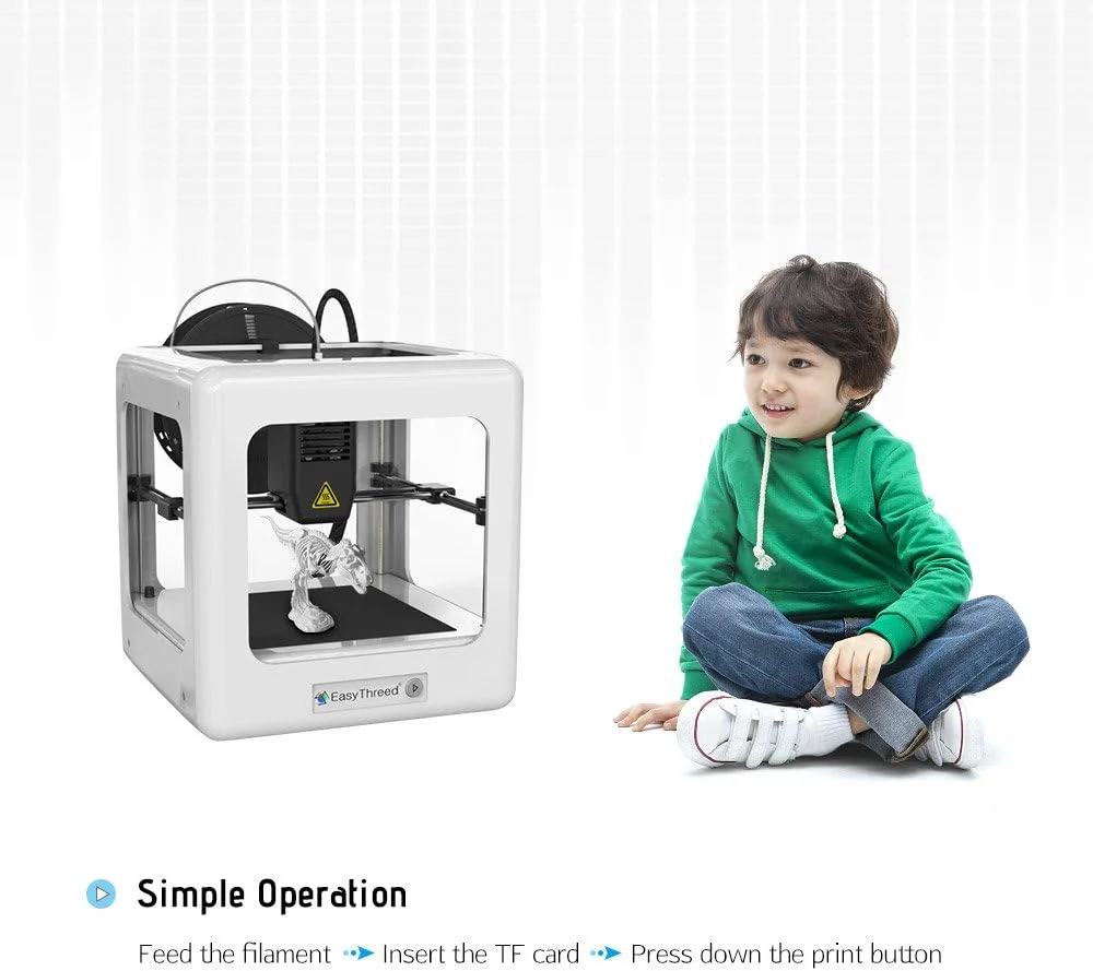 پرینتر سه بعدی رومیزی نانو سطح پایه برای کودکان و دانش آموزان، بدون نیاز به مونتاژ، عملکرد بی صدا، کاربری آسان و دقت بالا پرینتر سه بعدی رومیزی نانو سطح پایه برای کودکان و دانش آموزان، بدون نیاز به مونتاژ، عملکرد بی صدا، کاربری آسان و دقت بالا