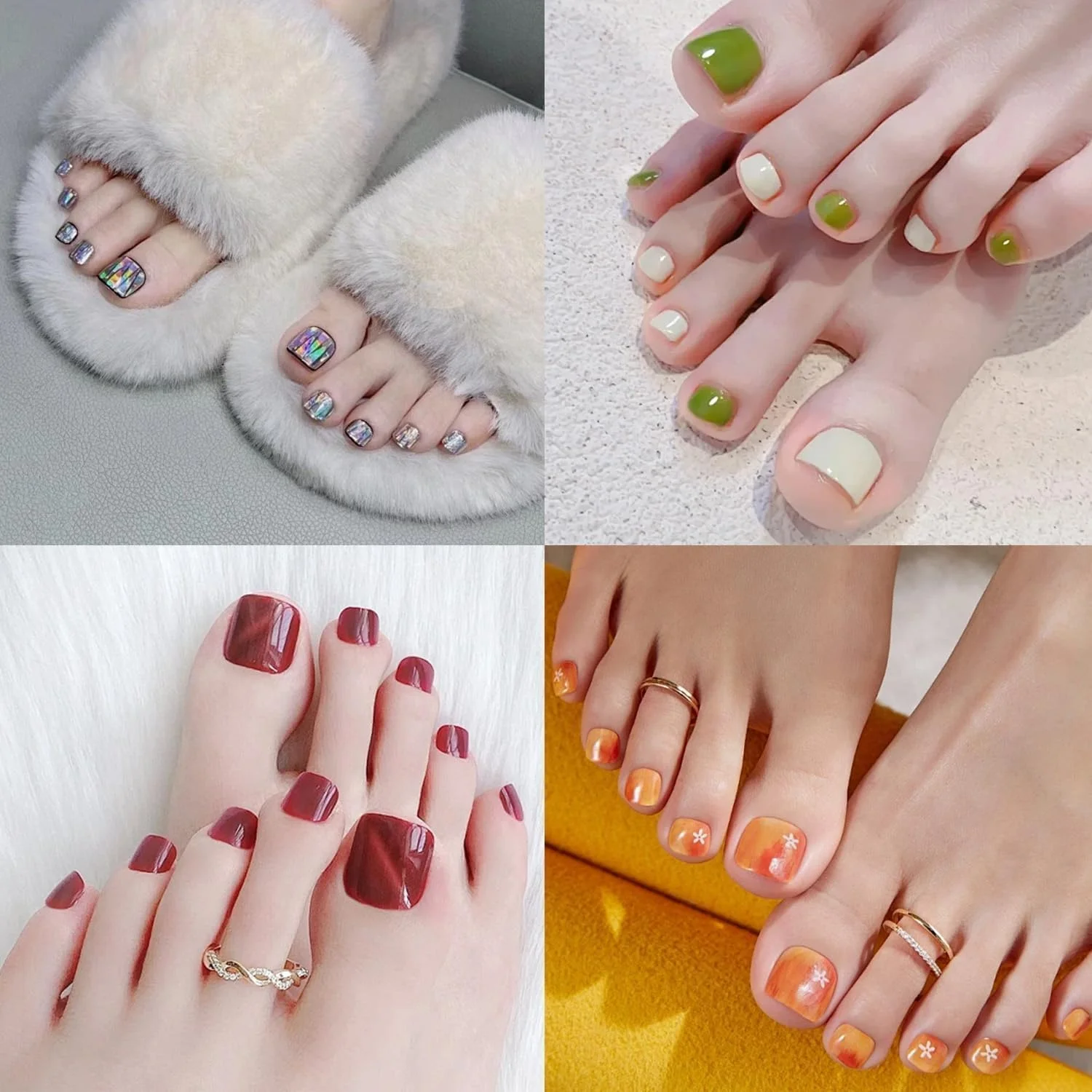 100 عدد ناخن مصنوعی پا، ناخن های مصنوعی، مجموعه ناخن های بلند شفاف پوشش کامل، نوارهای نوک ناخن هنری، کیت اکستنشن ناخن های پا، نوک های کوتاه فرانسوی، اکستنشن های مربعی چسبی برای زنان 100 عدد ناخن مصنوعی پا، ناخن های مصنوعی، مجموعه ناخن های بلند شفاف پوشش کامل، نوارهای نوک ناخن هنری، کیت اکستنشن ناخن های پا، نوک های کوتاه فرانسوی، اکستنشن های مربعی چسبی برای زنان