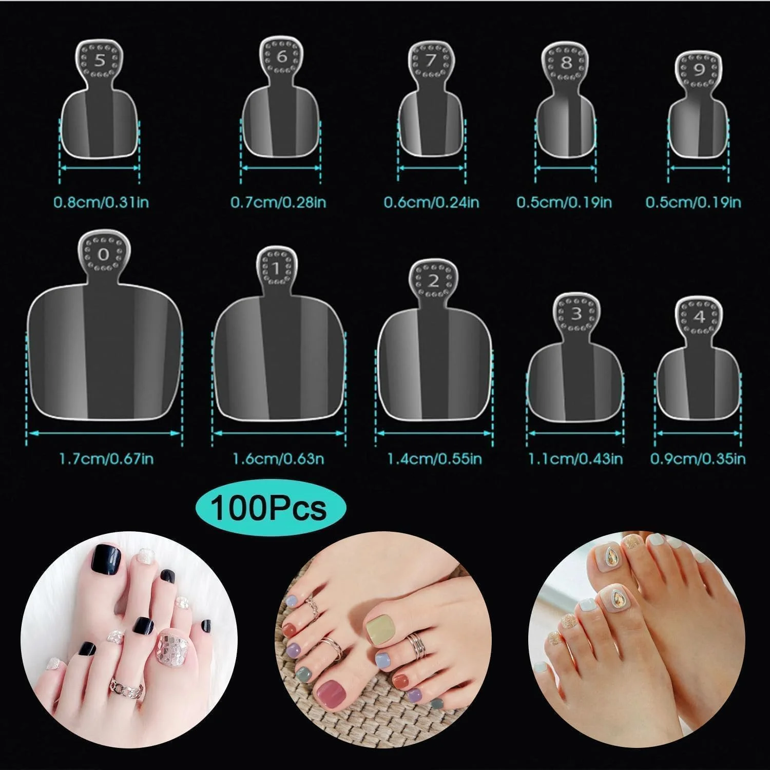 100 عدد ناخن مصنوعی پا، ناخن های مصنوعی، مجموعه ناخن های بلند شفاف پوشش کامل، نوارهای نوک ناخن هنری، کیت اکستنشن ناخن های پا، نوک های کوتاه فرانسوی، اکستنشن های مربعی چسبی برای زنان 100 عدد ناخن مصنوعی پا، ناخن های مصنوعی، مجموعه ناخن های بلند شفاف پوشش کامل، نوارهای نوک ناخن هنری، کیت اکستنشن ناخن های پا، نوک های کوتاه فرانسوی، اکستنشن های مربعی چسبی برای زنان