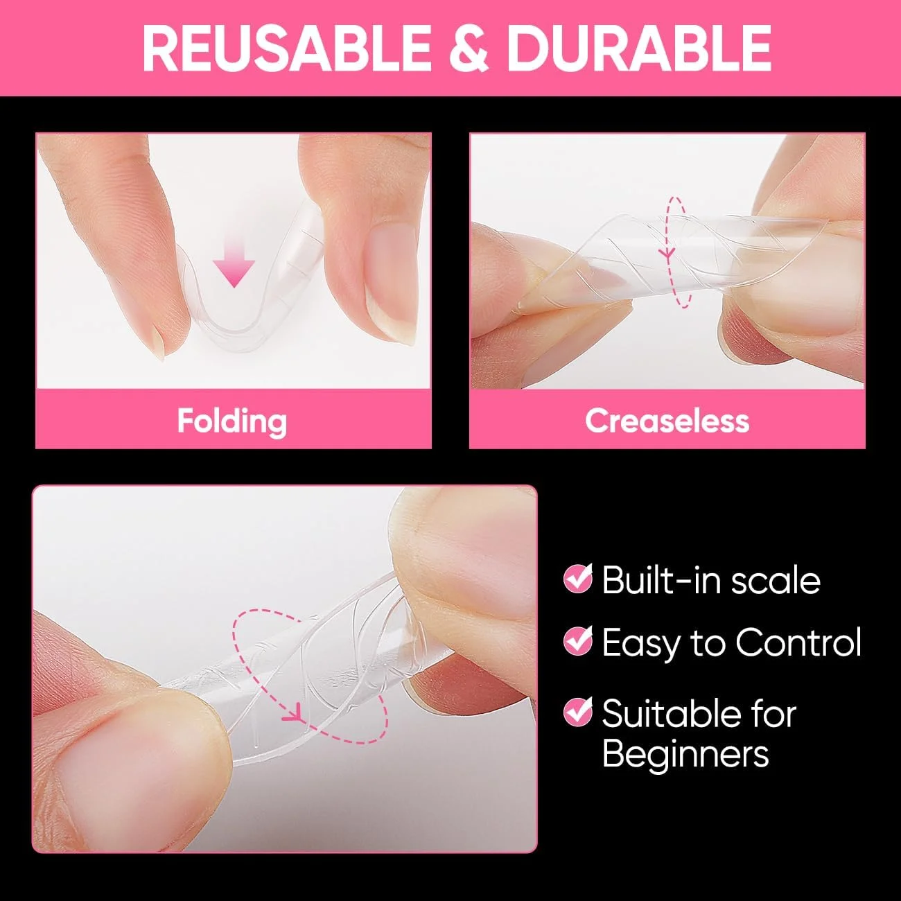 قالب ناخن آیمیلی برای ژل - مجموعه 120 عددی قالب دوگانه، 5 شکل مختلف برای اکستنشن ناخن، تقویت ژل، ست مانیکور برای سالن و استفاده شخصی - 002 قالب ناخن آیمیلی برای ژل - مجموعه 120 عددی قالب دوگانه، 5 شکل مختلف برای اکستنشن ناخن، تقویت ژل، ست مانیکور برای سالن و استفاده شخصی - 002