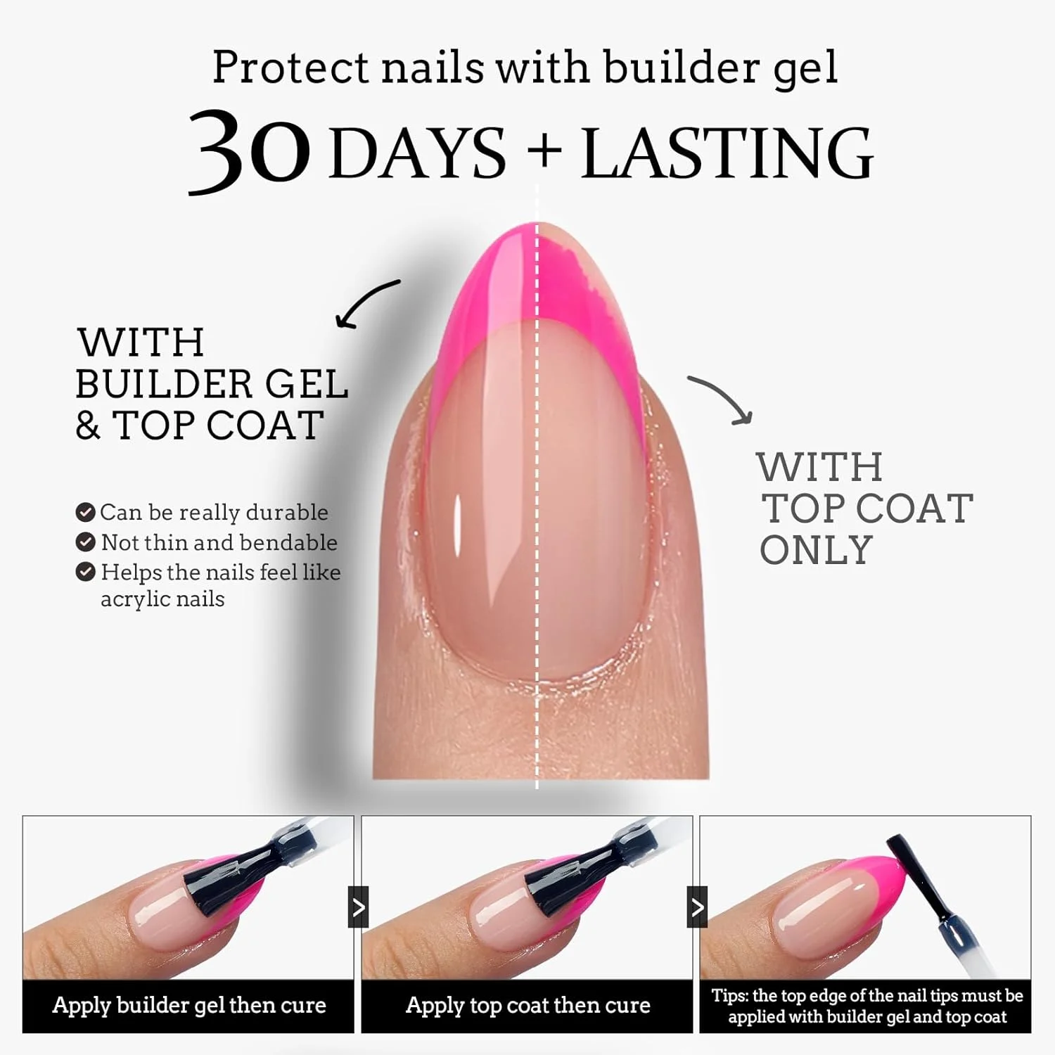 BTArtboxnails XCOATTIPS ناخن های ژلی فرانسوی - ناخن مصنوعی با نوک فرانسوی، نوک ناخن مربعی کوتاه، ناخن مصنوعی ژلی نرم پاستلی روشن تر، اکستنشن ناخن مصنوعی اکریلیک قابل خیساندن BTArtboxnails XCOATTIPS ناخن های ژلی فرانسوی - ناخن مصنوعی با نوک فرانسوی، نوک ناخن مربعی کوتاه، ناخن مصنوعی ژلی نرم پاستلی روشن تر، اکستنشن ناخن مصنوعی اکریلیک قابل خیساندن