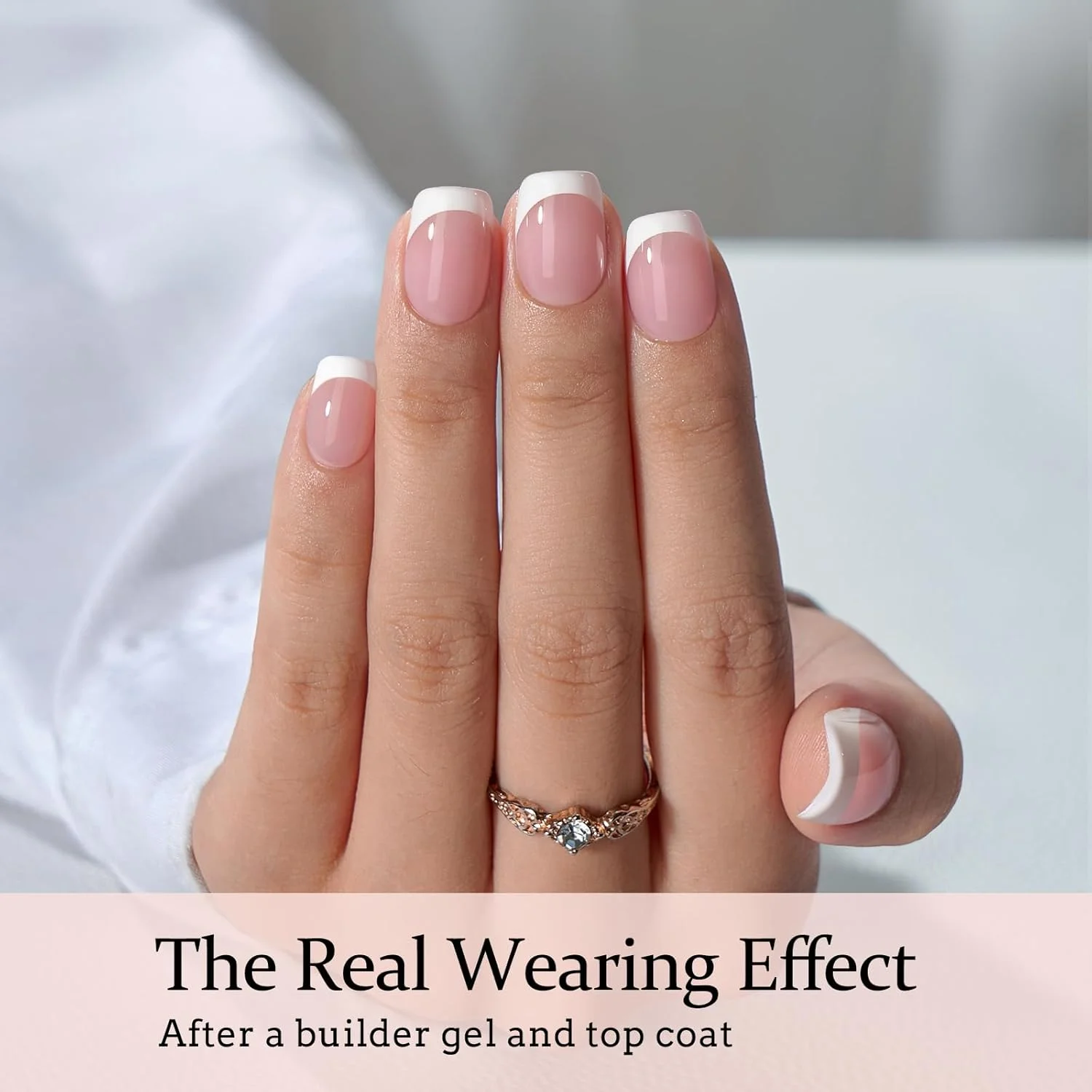 ناخن مصنوعی فرنچ btartboxnails XCOATTIPS - ناخن های مربعی خیلی کوتاه با ژل ناخن، محافظ فرنچ، چراغ ناخن، همه در یک ژل نرم فرنچ تیپ چسبی هدیه روز مادر ناخن مصنوعی فرنچ btartboxnails XCOATTIPS - ناخن های مربعی خیلی کوتاه با ژل ناخن، محافظ فرنچ، چراغ ناخن، همه در یک ژل نرم فرنچ تیپ چسبی هدیه روز مادر