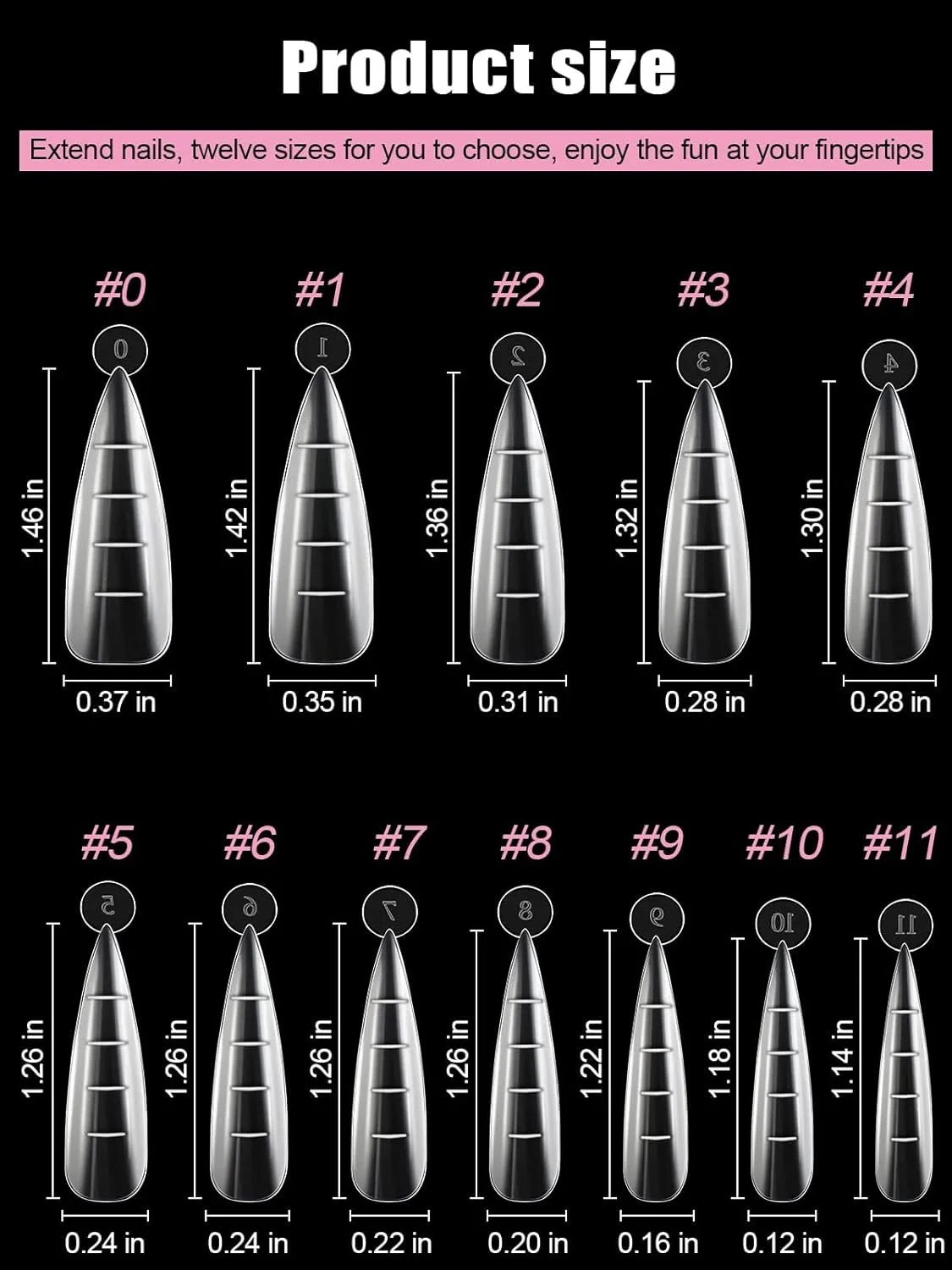 قالب ناخن 120 عددی Kalolary، سیستم دوگانه پوشش کامل، نوک های اکستنشن ناخن استیلتو اکریلیک، ابزار مانیکور طراحی ناخن قالب ناخن 120 عددی Kalolary، سیستم دوگانه پوشش کامل، نوک های اکستنشن ناخن استیلتو اکریلیک، ابزار مانیکور طراحی ناخن