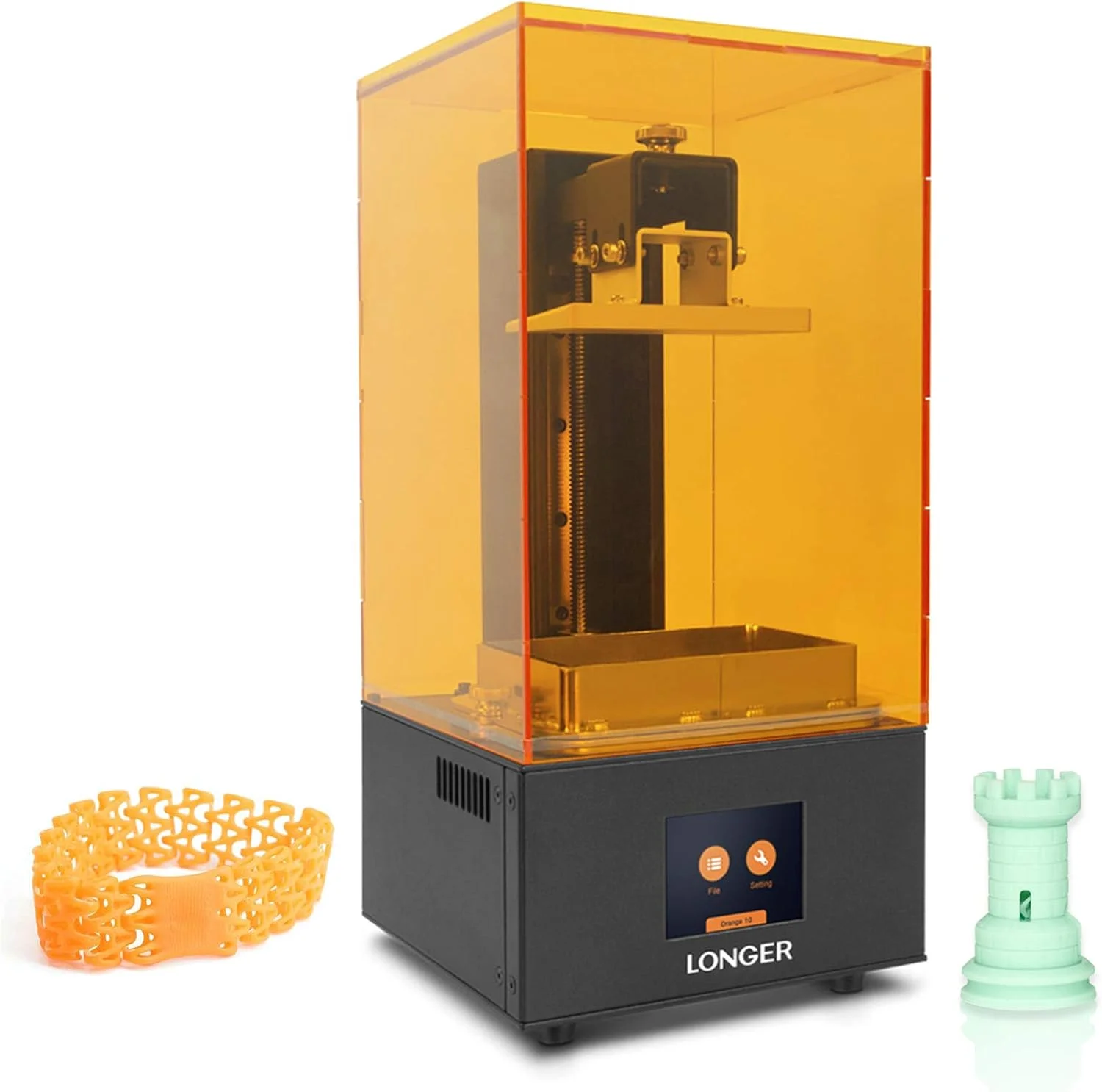 پرینتر سه بعدی رزینی LCD یو وی نارنجی 10 Irovami با صفحه لمسی تمام رنگی 2.8 اینچی، چاپ آفلاین، برش سریع، پشتیبانی هوشمند، هشدار دمای بالا، 98mm(L)*55mm(W)*140mm(H) پرینتر سه بعدی رزینی LCD یو وی نارنجی 10 Irovami با صفحه لمسی تمام رنگی 2.8 اینچی، چاپ آفلاین، برش سریع، پشتیبانی هوشمند، هشدار دمای بالا، 98mm(L)*55mm(W)*140mm(H)