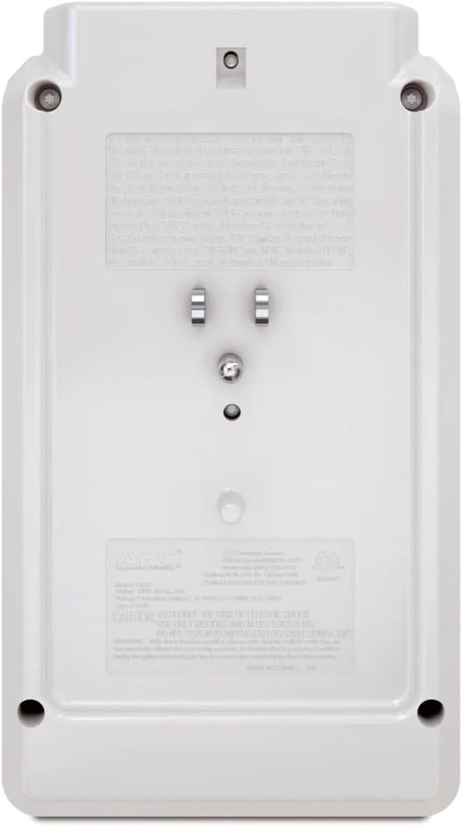 چندراهی برق دیواری APC مدل P4GC با 4 پریز برق و محافظ ولتاژ 1080 ژول با تایمر - سفید