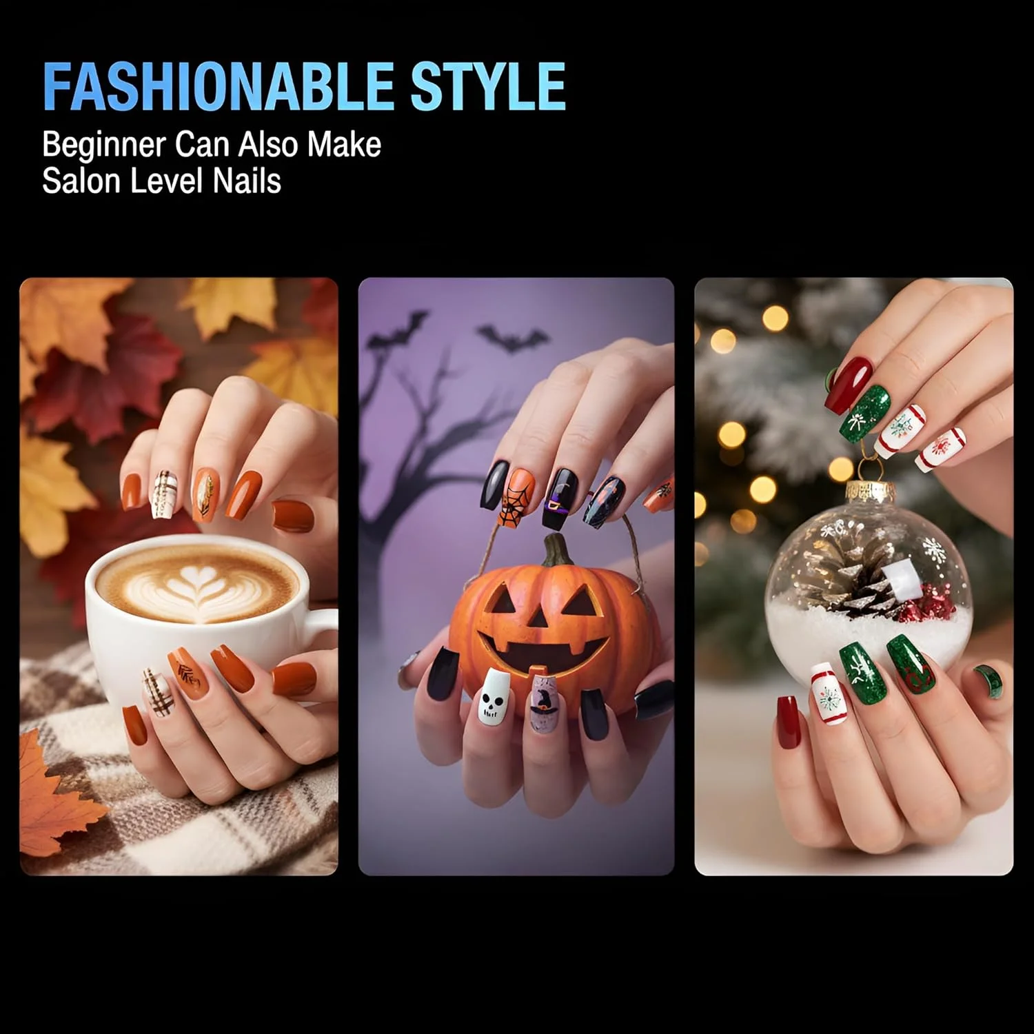 تیپ ناخن تابوتی متوسط تومیکا، 240 عدد تیپ ناخن نیمه مات، مجموعه 15 سایز تیپ اکستنشن ناخن، ناخن مصنوعی از پیش فرم داده شده پوشش کامل برای مبتدیان و سالن های ناخن DIY حرفه ای